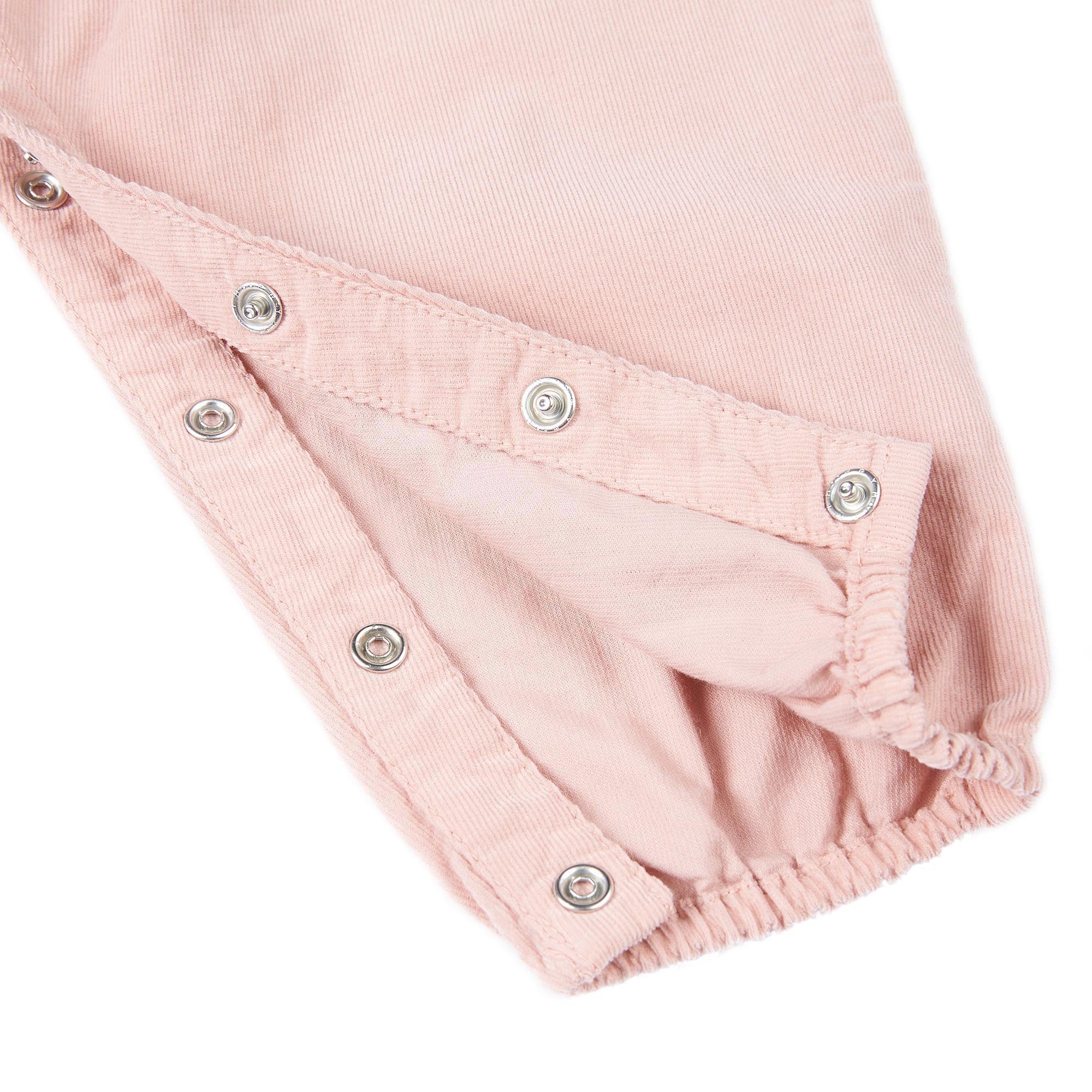 Baby Girls Pink Cotton Babysuit