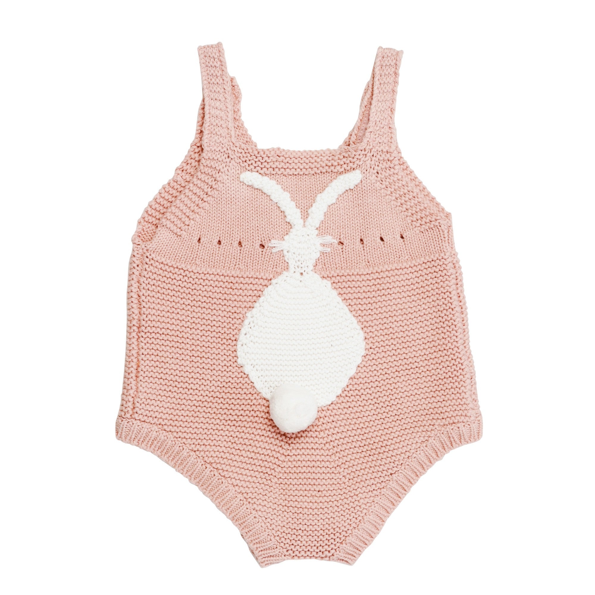 Baby Pink Bunny Trims Bodysuit - CÉMAROSE | Children's Fashion Store