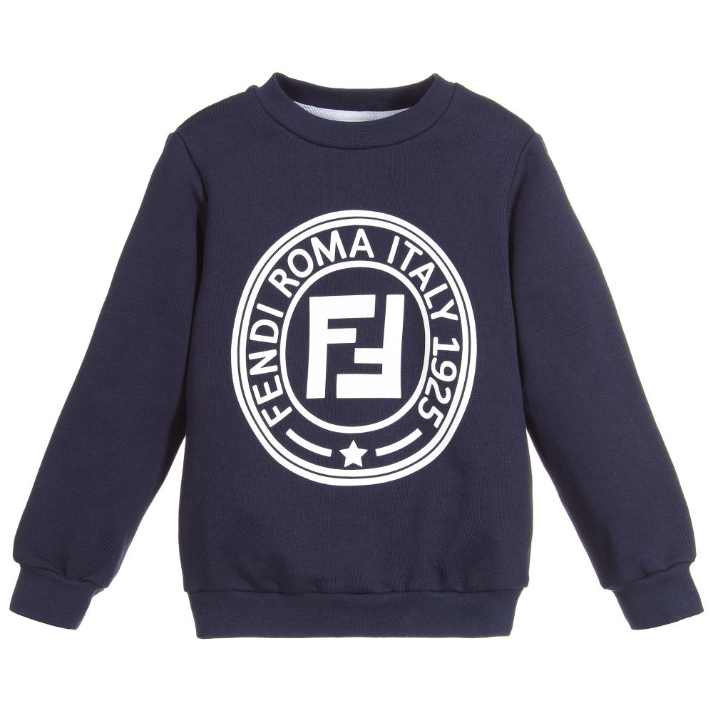 Boys & Girls Blue "FF" Logo Sweatshirt