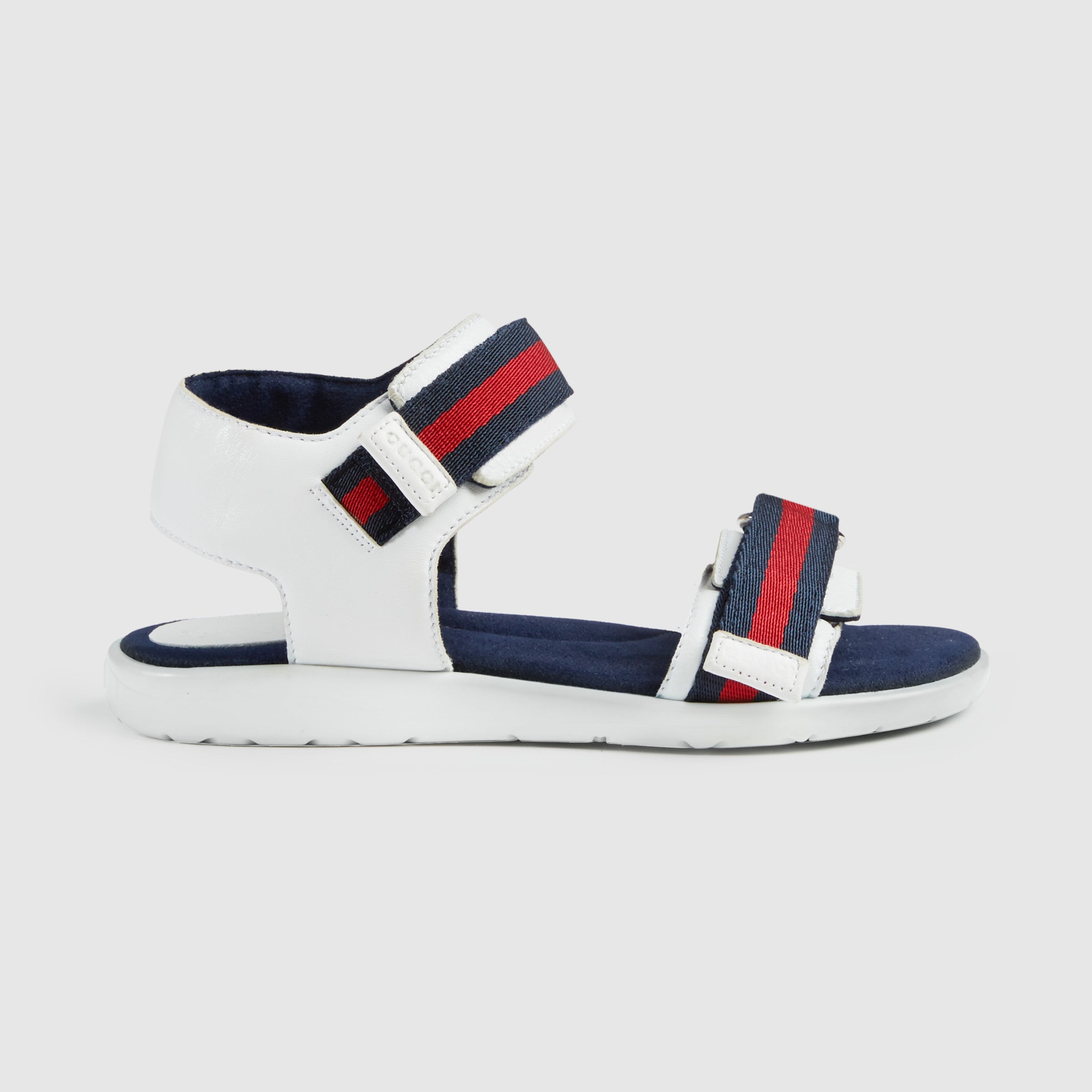 Boys White & Blue stripes Sandals