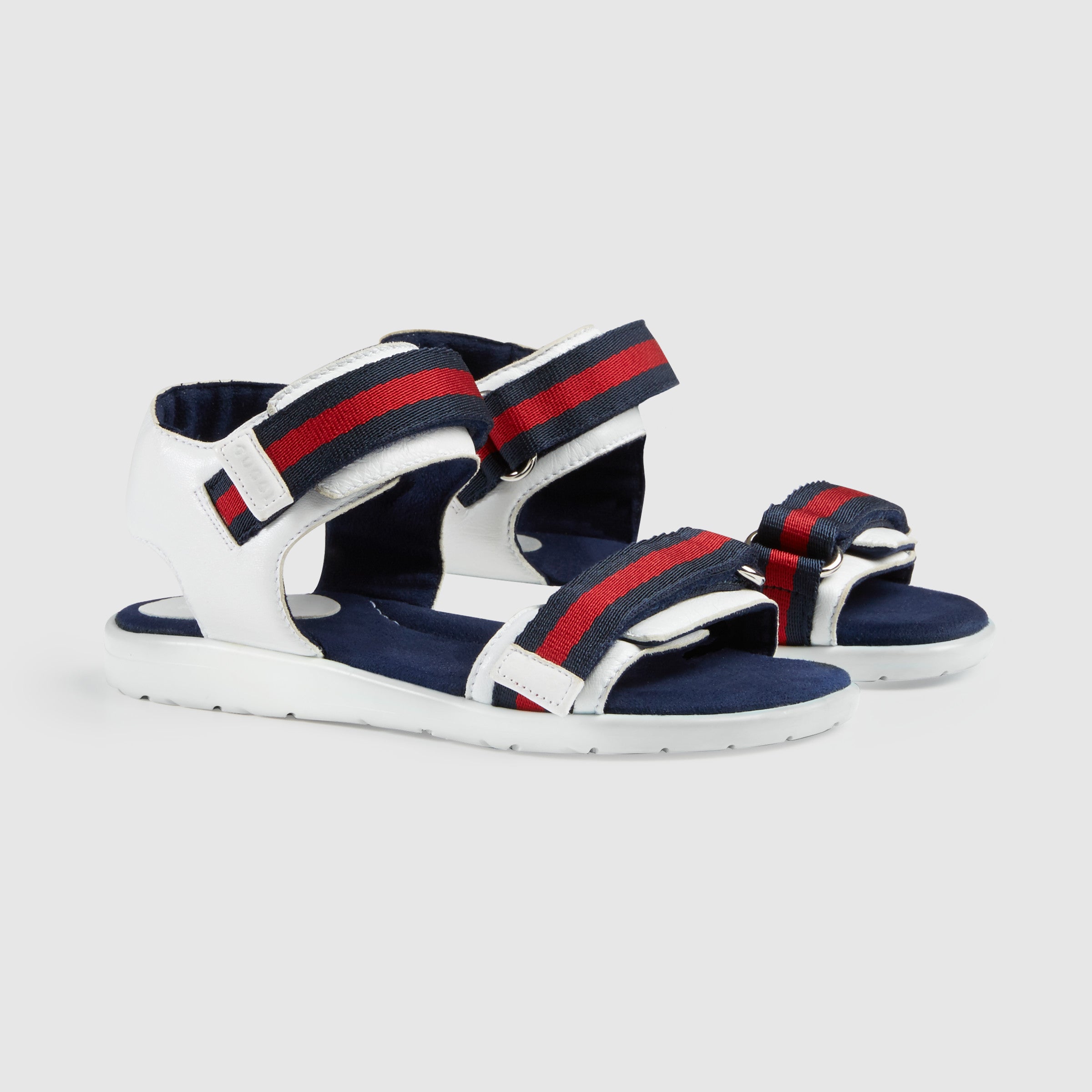 Boys White & Blue stripes Sandals