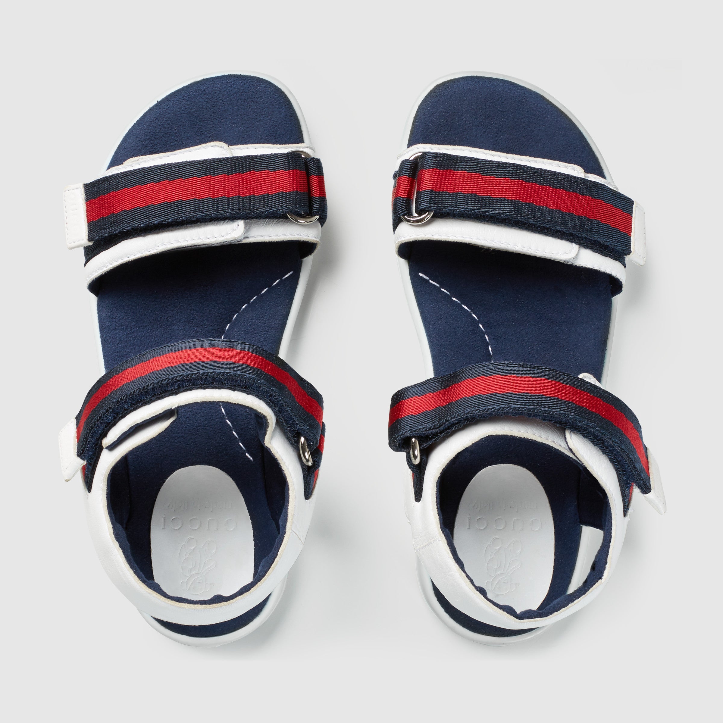 Boys White & Blue stripes Sandals