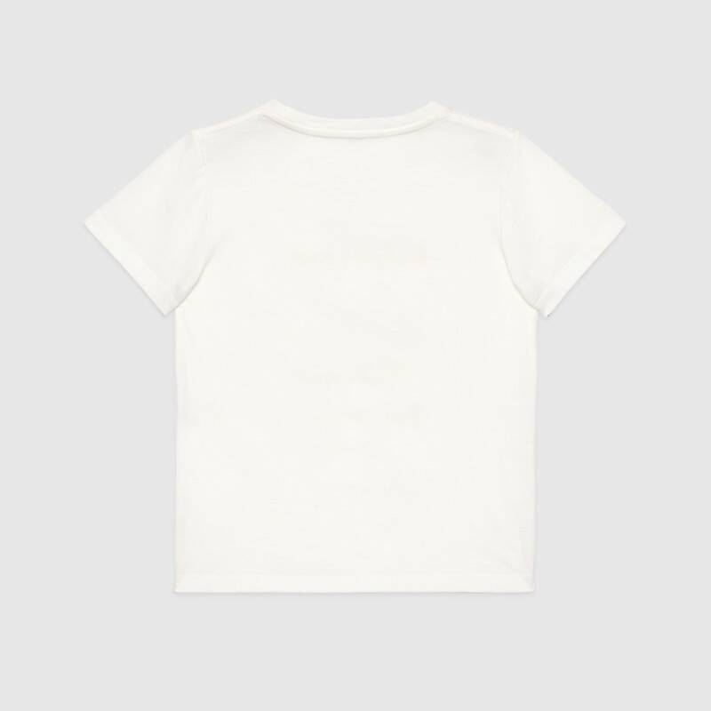 Boys & Girls White Cotton Logo T-shirt