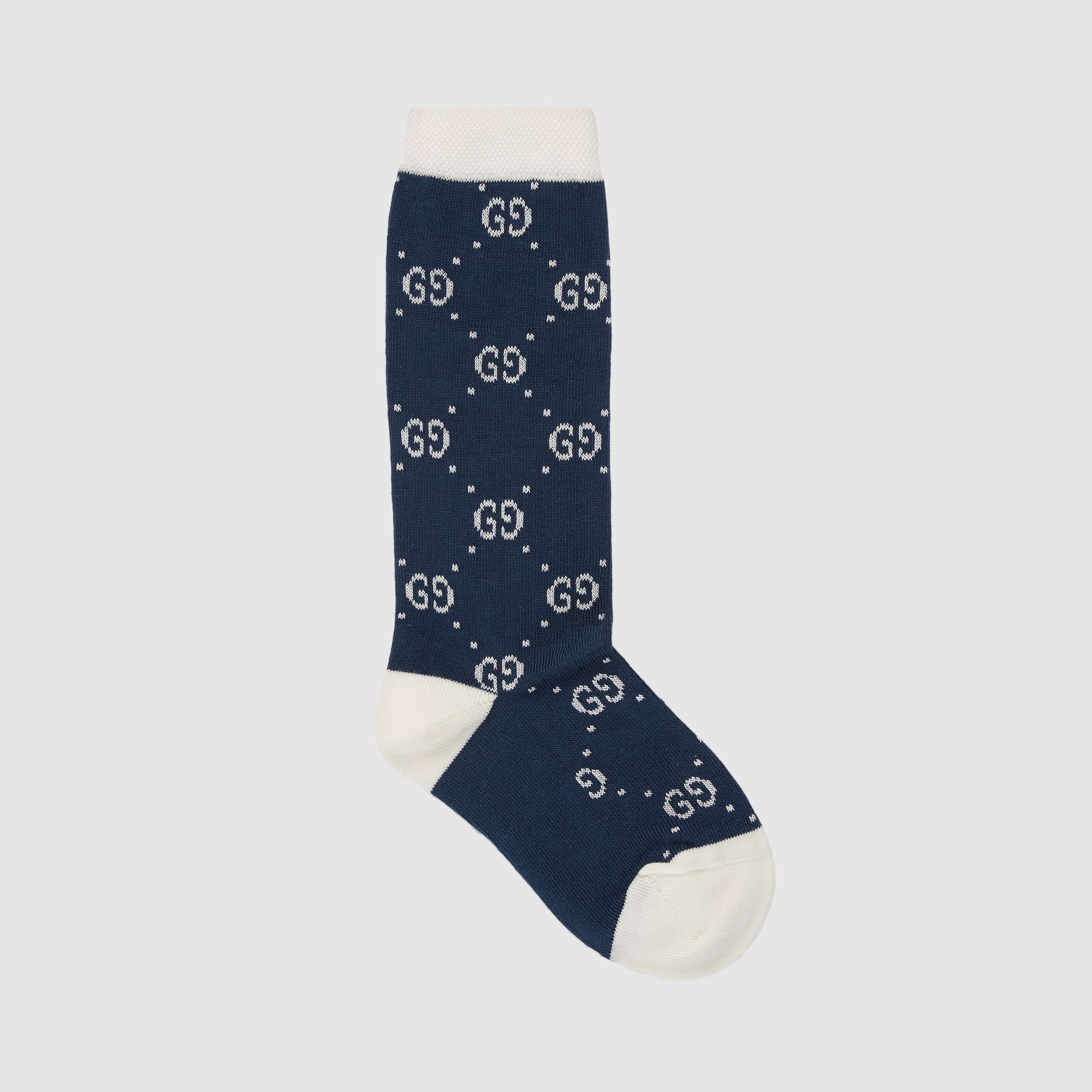 Boys Dark Blue Cotton Socks