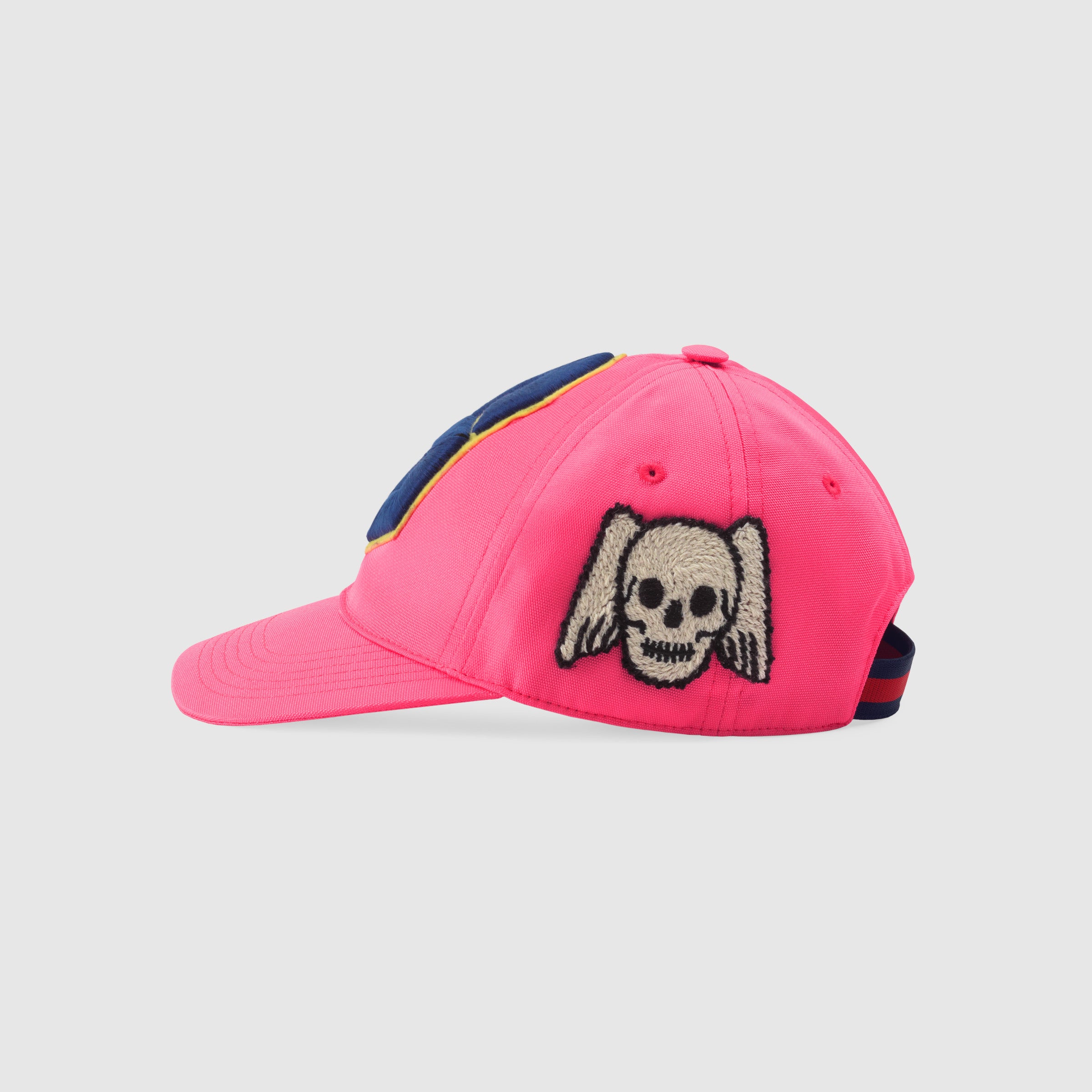 Girls Fuxia Embroidered Hat