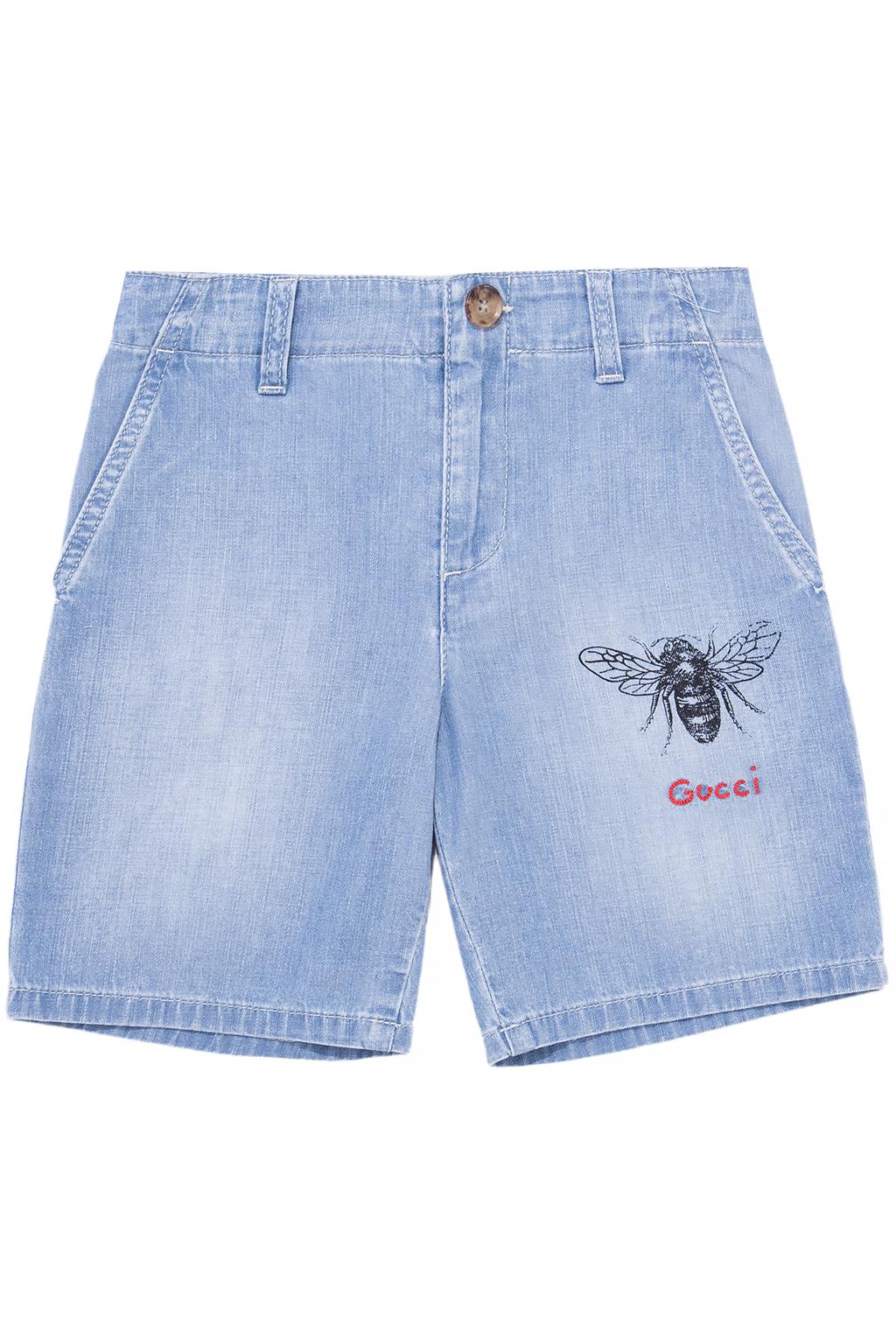 Baby Boys Light Blue Cotton Shorts