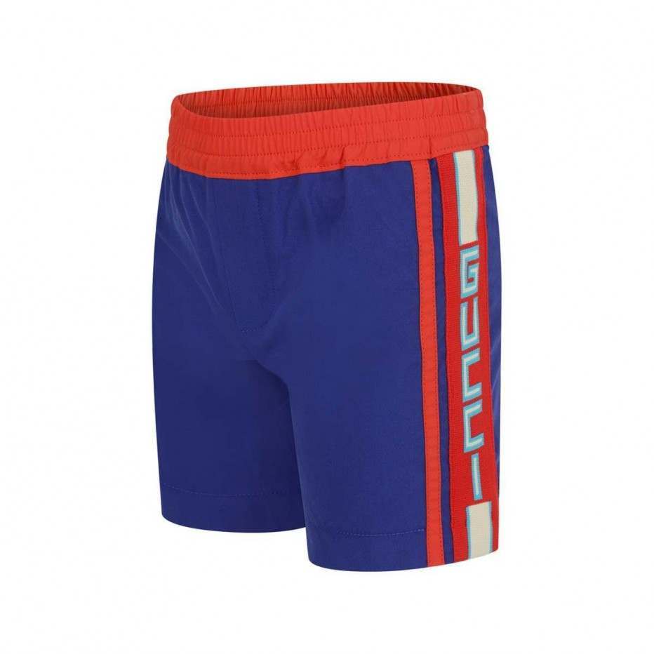 Boys Blue & Orange Shorts