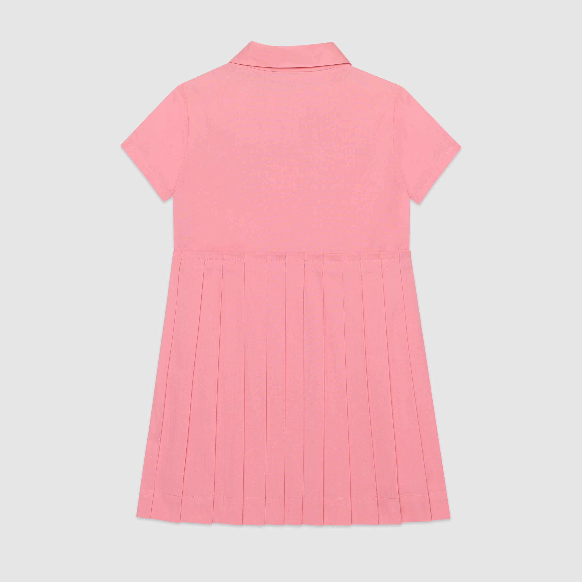 Girls Pink Bowknot Cotton Dress