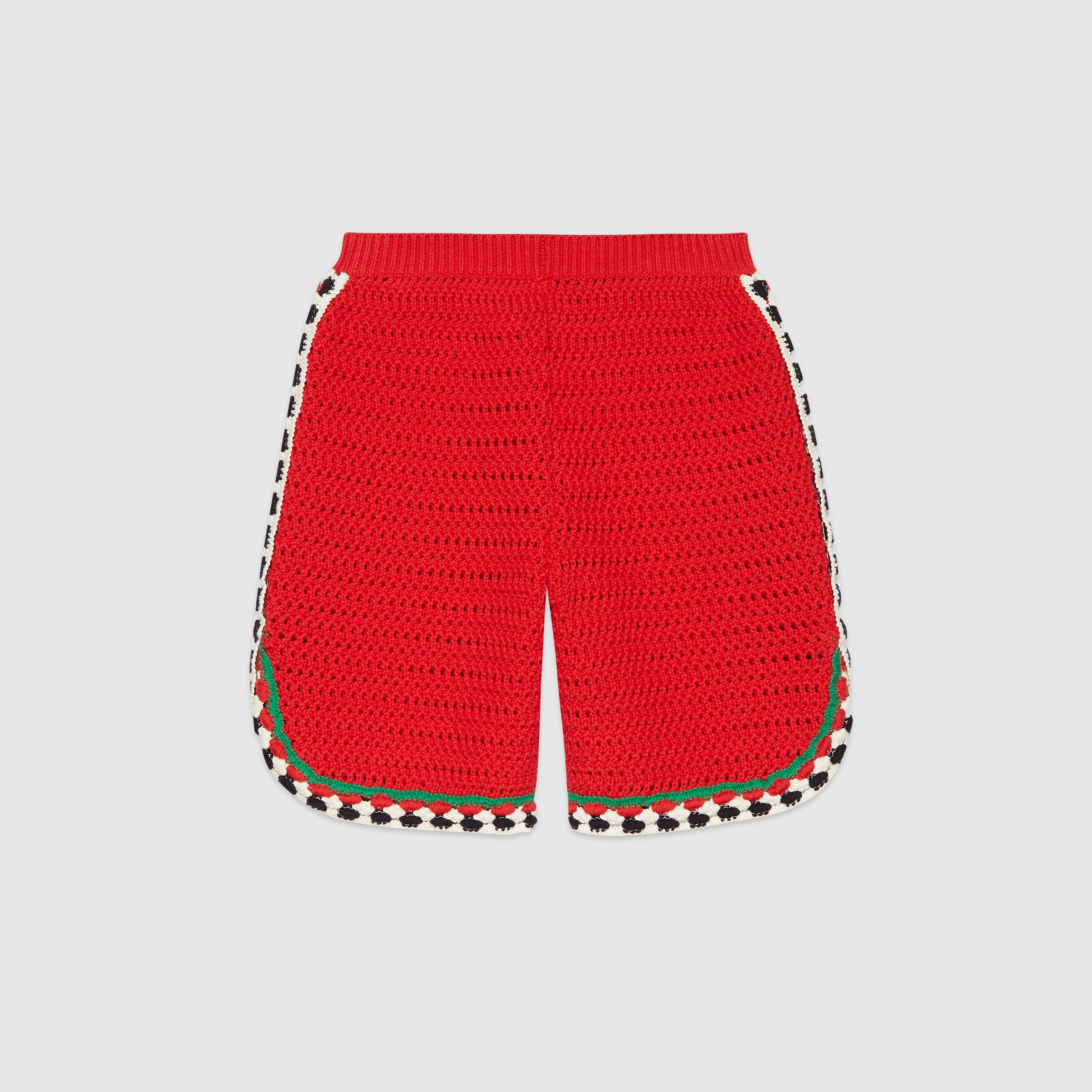 Girls Red Lace Shorts