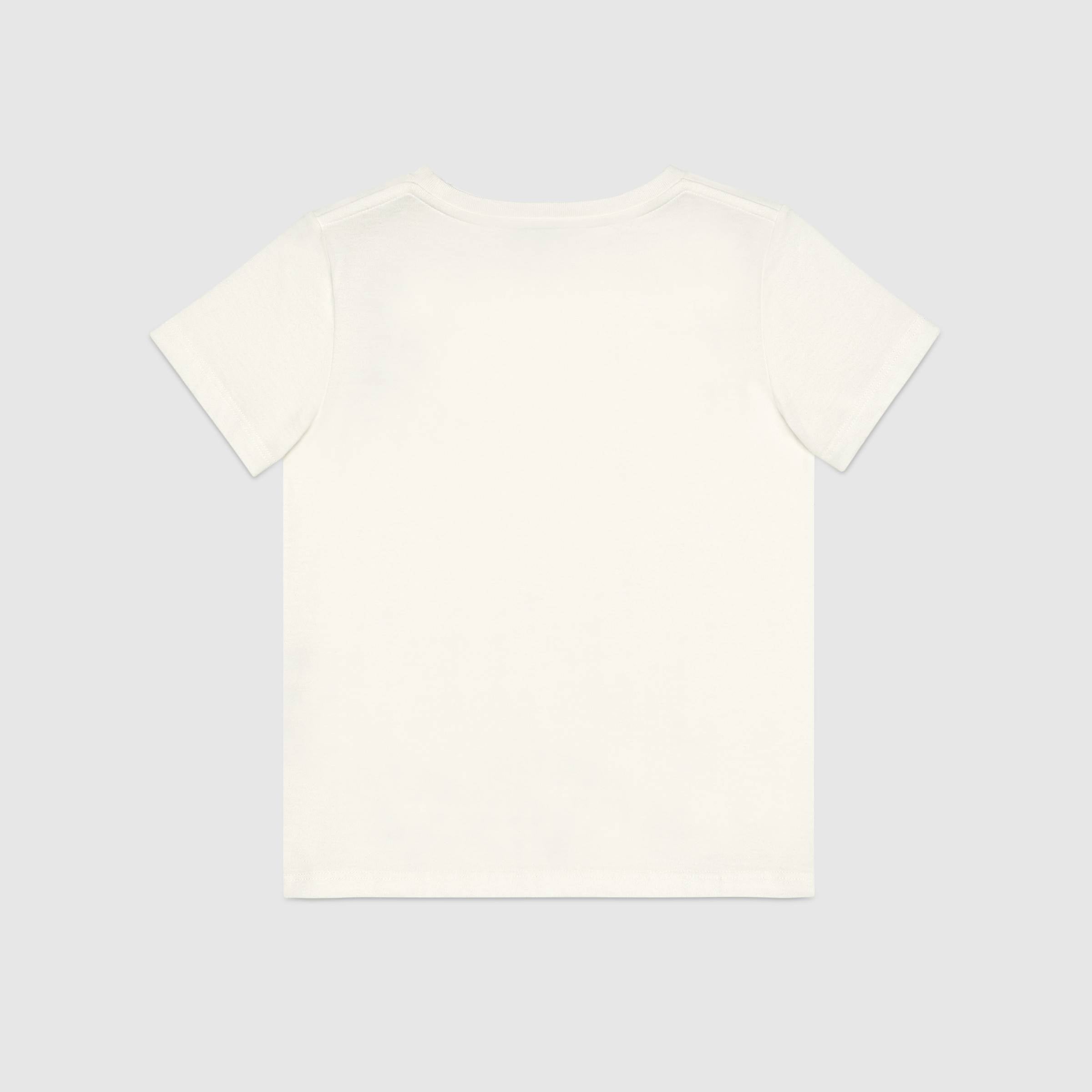 Boys White & Black Logo Cotton T-shirt
