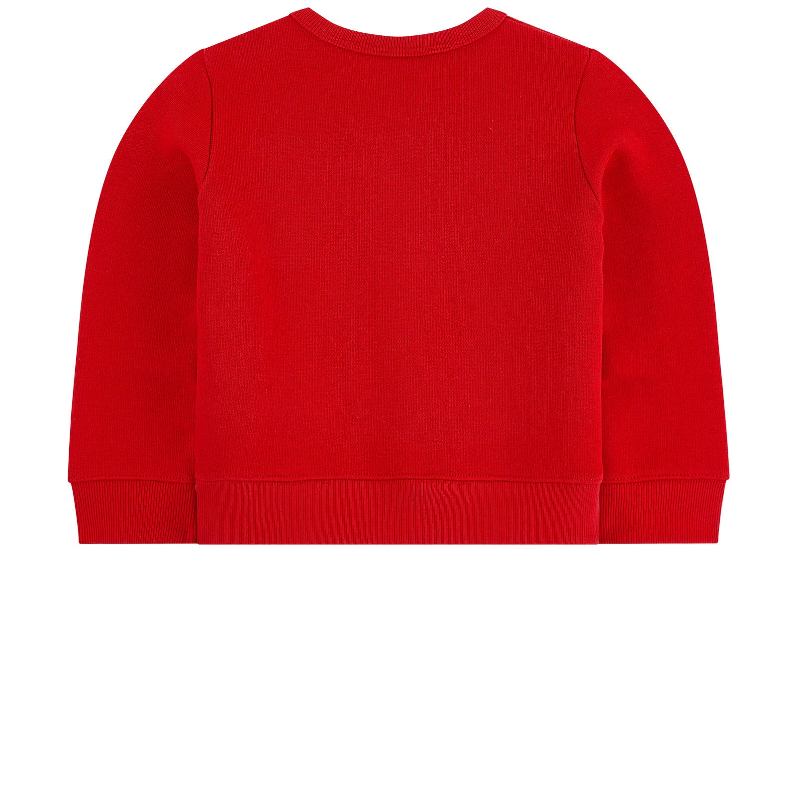 Baby Girls Red Printed Cotton Sweatshirt