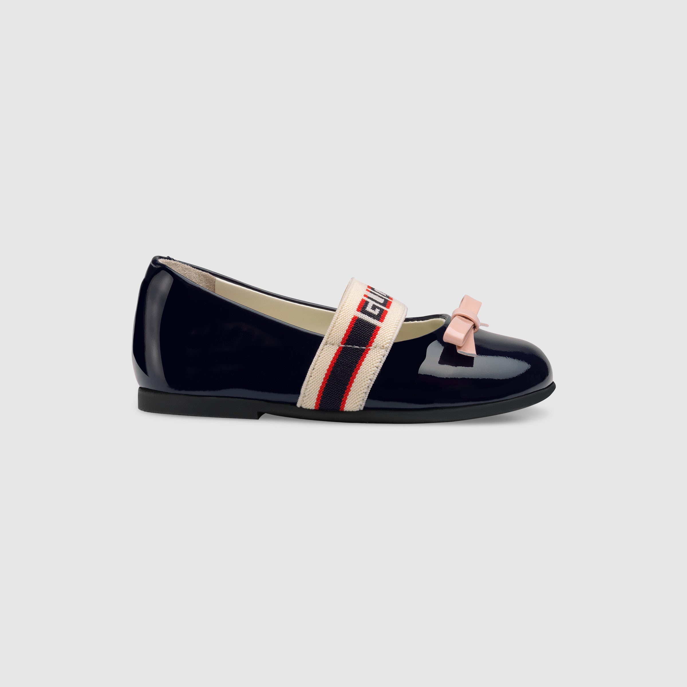 Baby Girls Black Logo Shoes