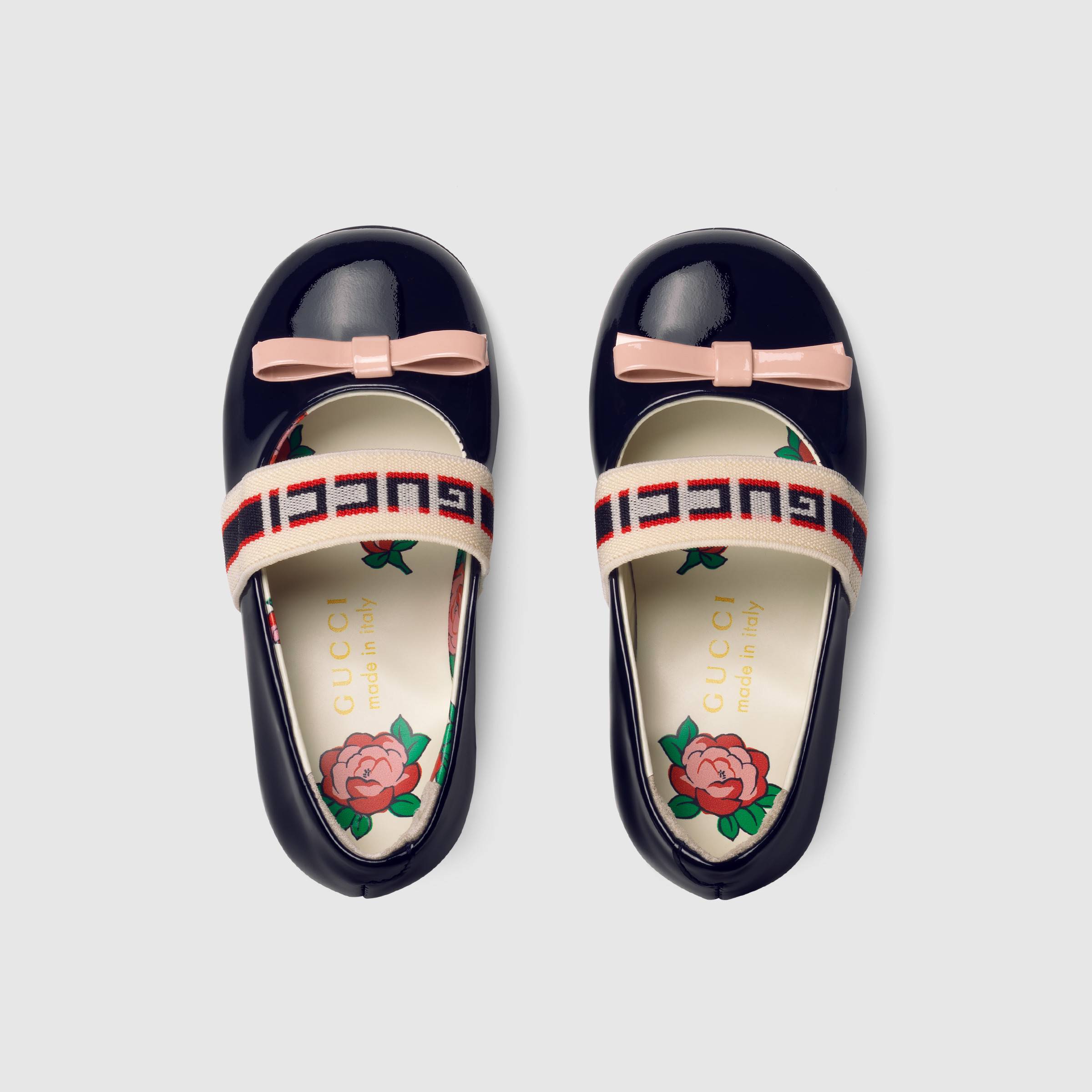 Baby Girls Black Logo Shoes