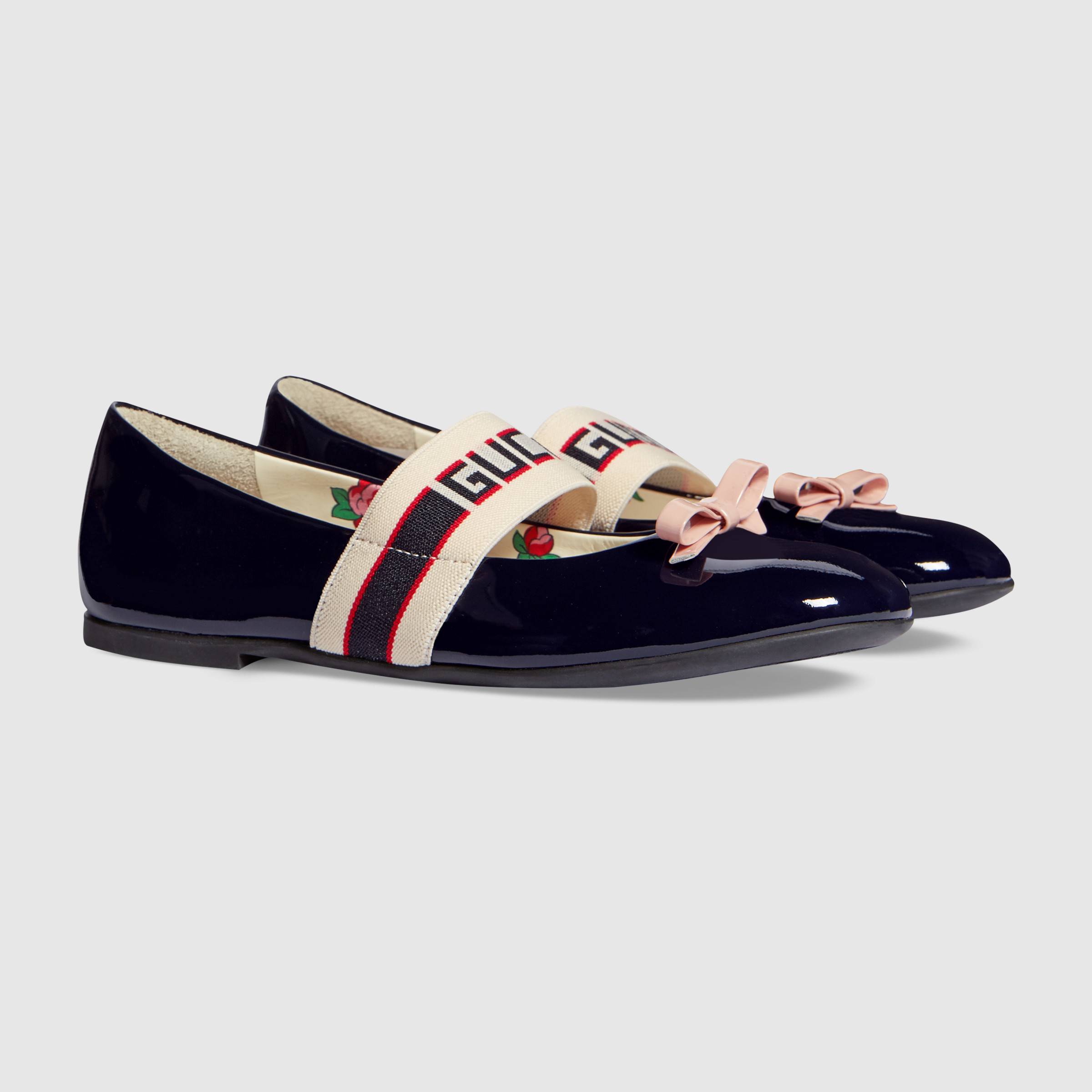 Girls Black Logo Shoes