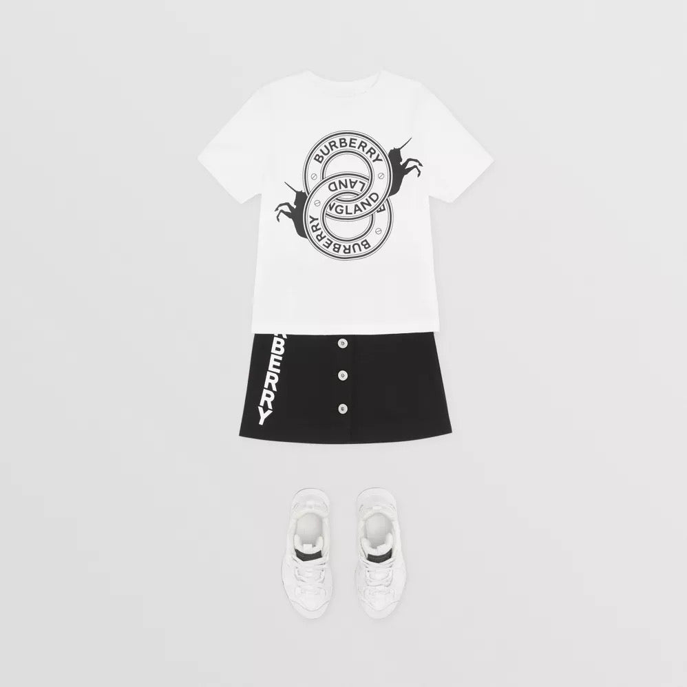 Boys & Girls White Logo T-Shirt