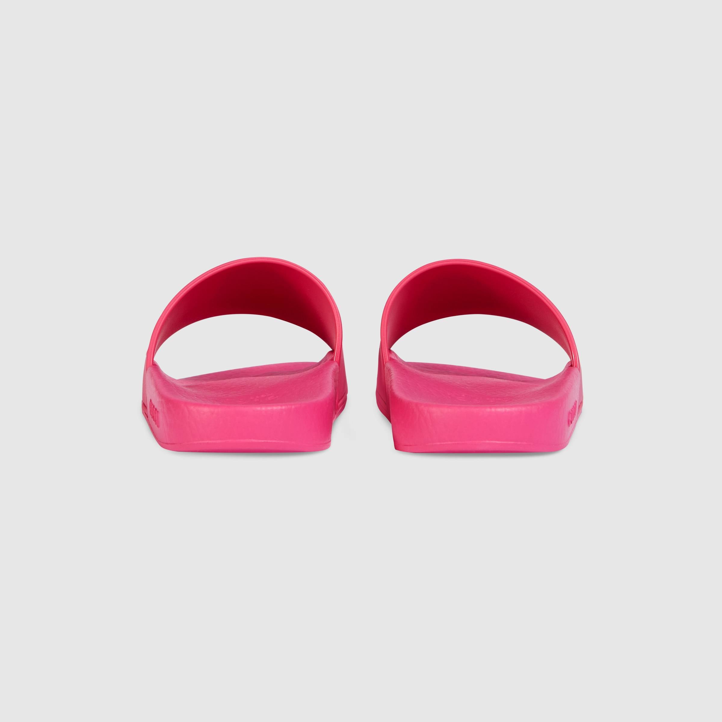 Girls Fuxia Logo Sandals