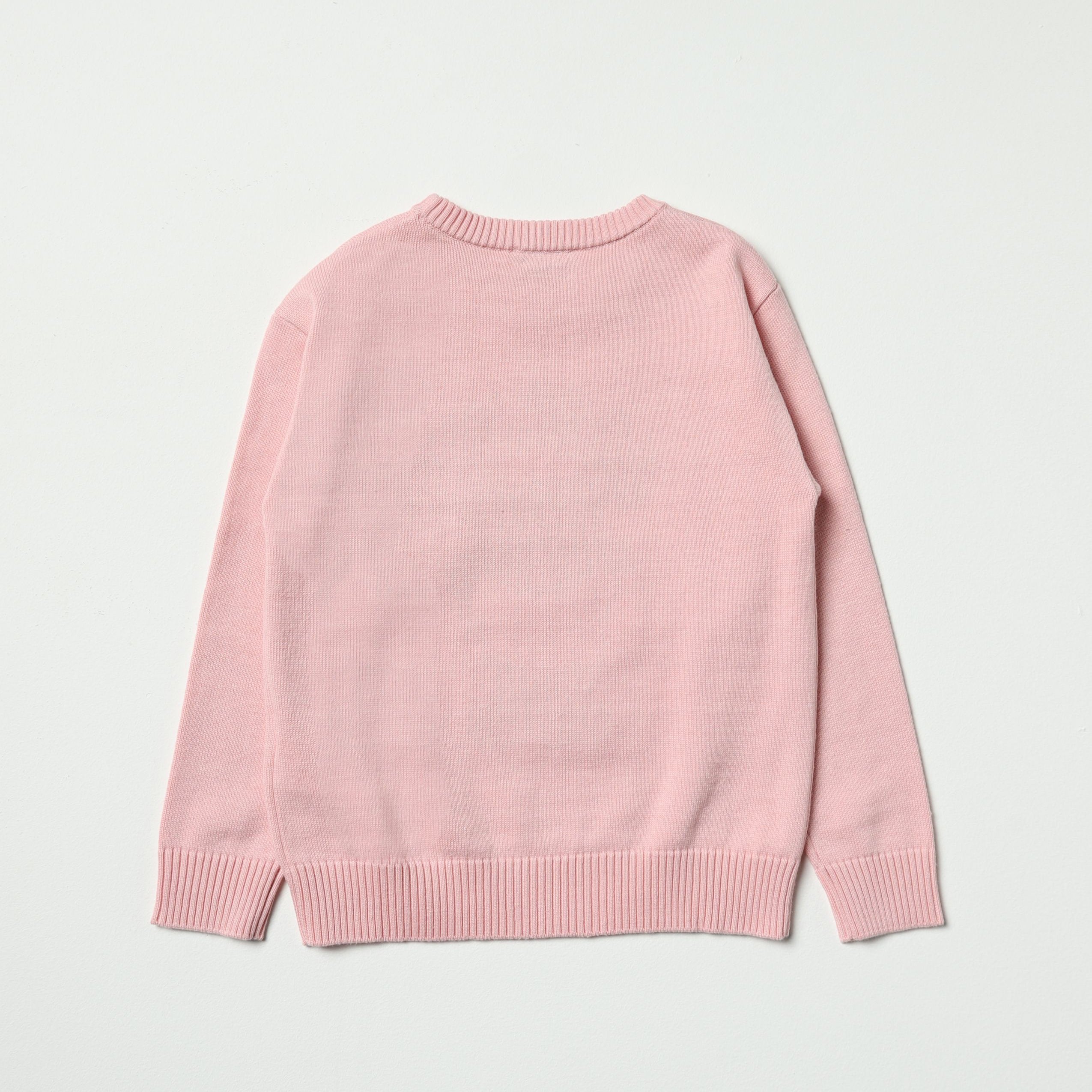 Girls Pink Toy Cotton Sweater