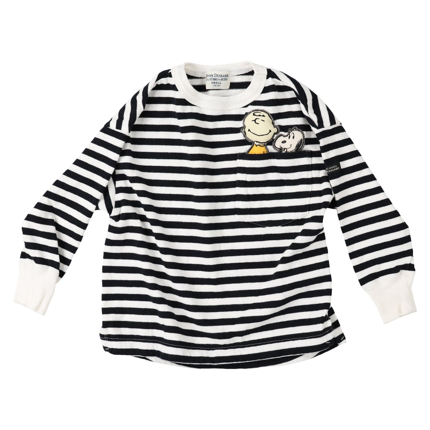 Boys & Girls Black Stripes Cotton T-Shirt