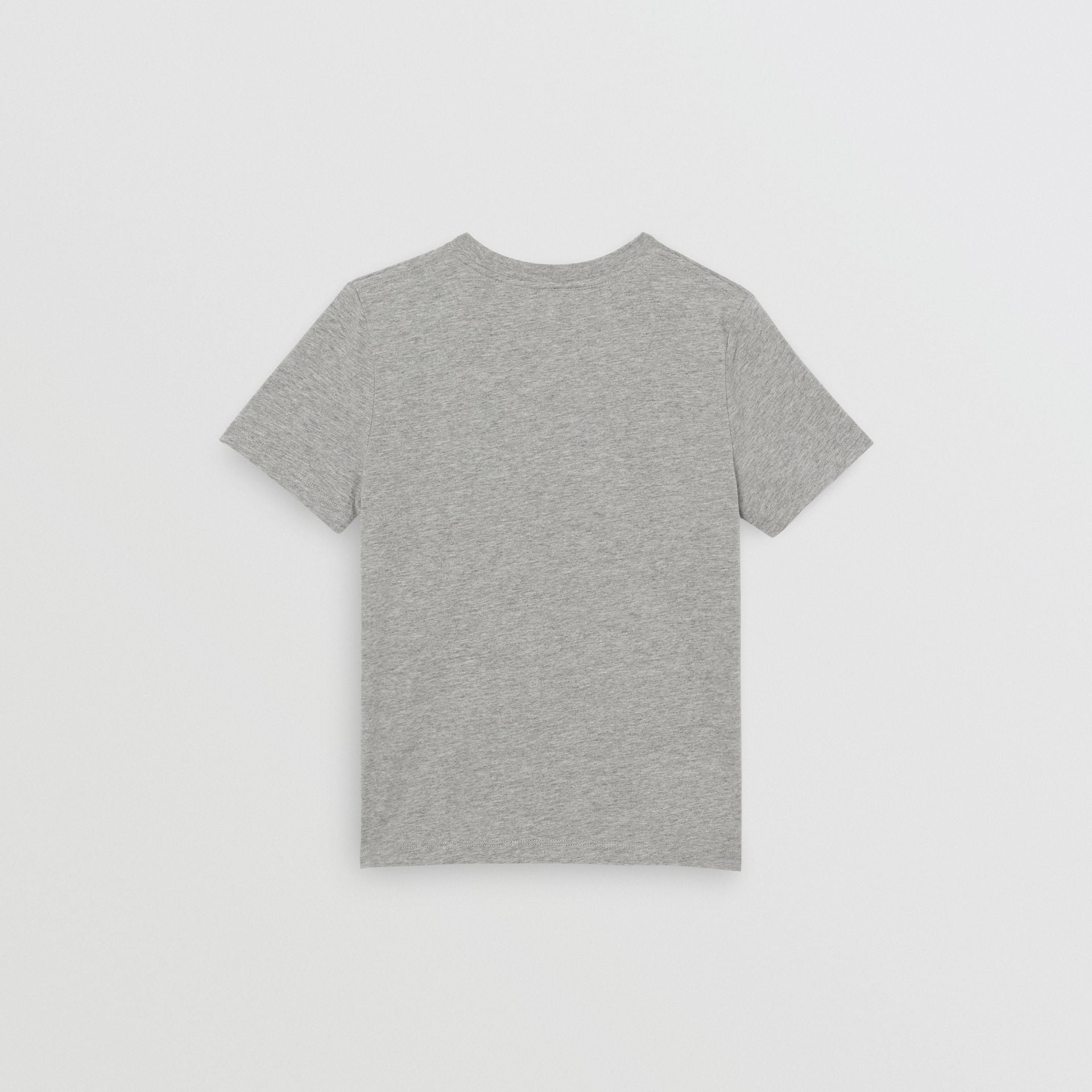 Boys Grey Melange Cotton T-shirt