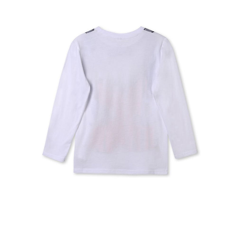 Boys White 'Barley' Cotton T-Shirt With Gilt Print Trims - CÉMAROSE | Children's Fashion Store - 2