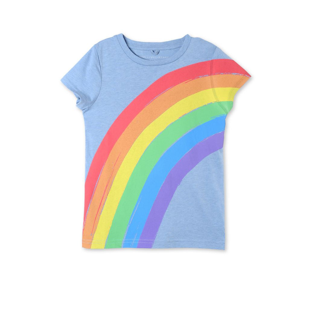 Girls Blue Rainbow Lizzie T-shirt