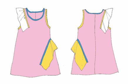 Girls Pink Sleeveless Cotton Dress