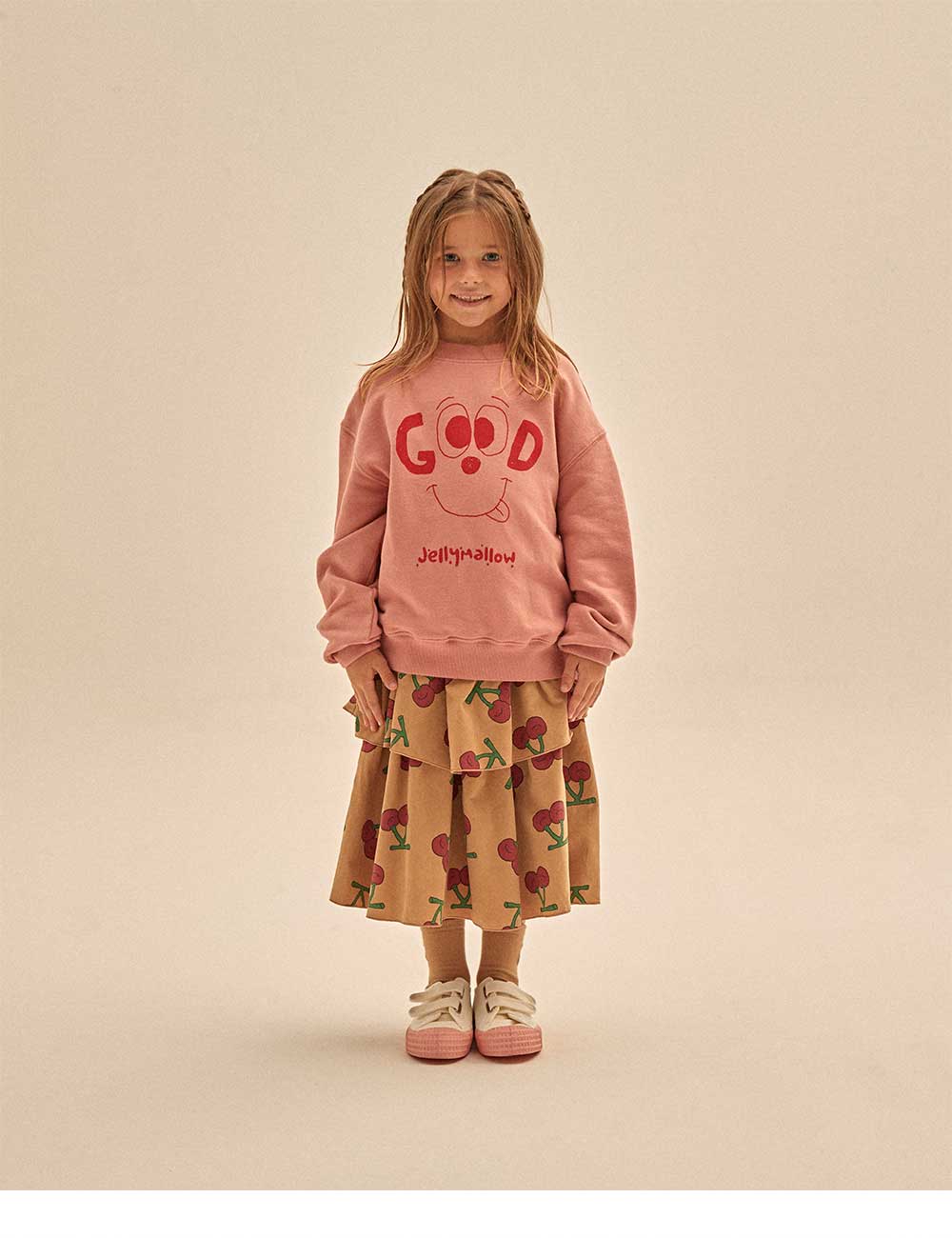 Boys & Girls Pink Printed Sweatshirt