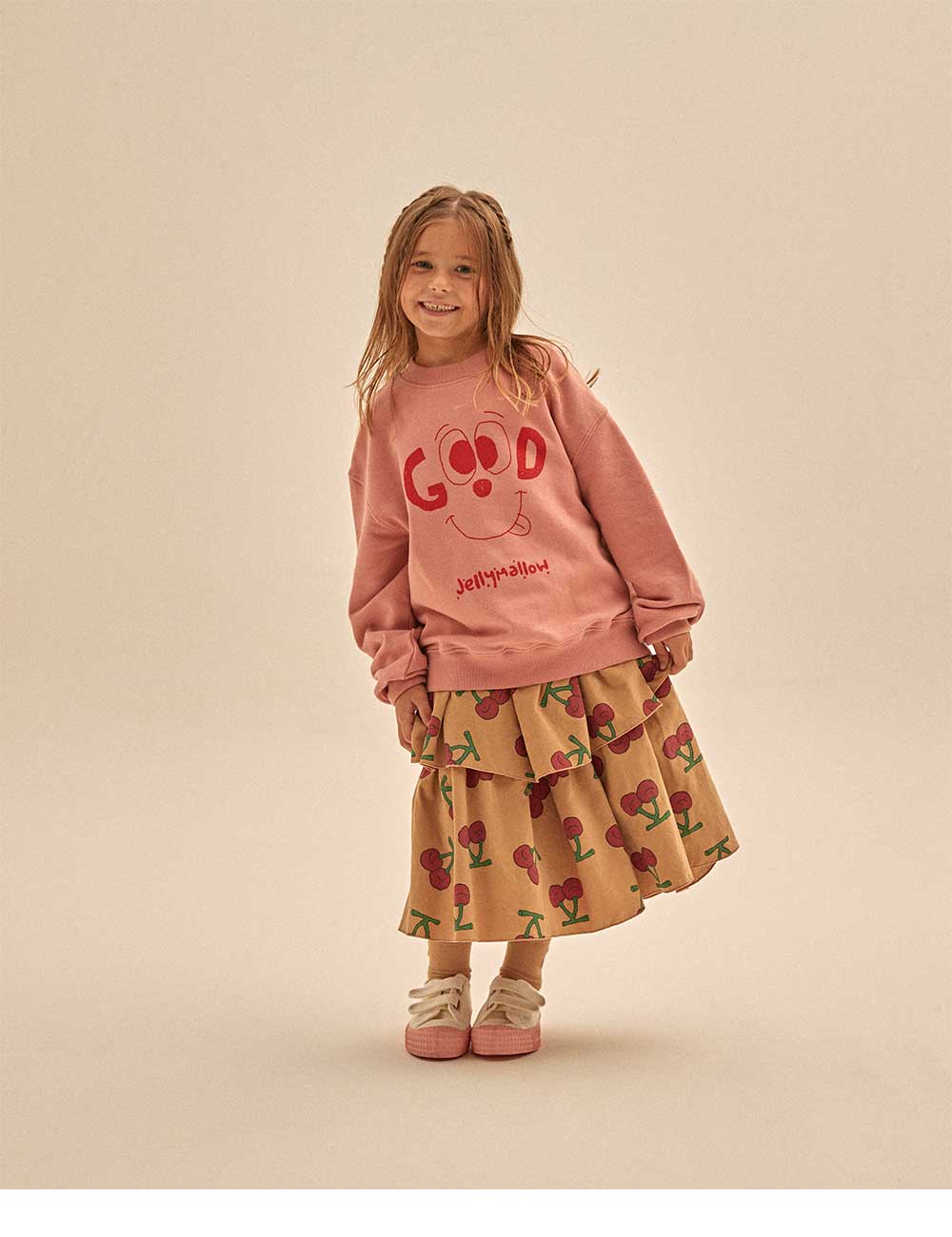 Boys & Girls Pink Printed Sweatshirt