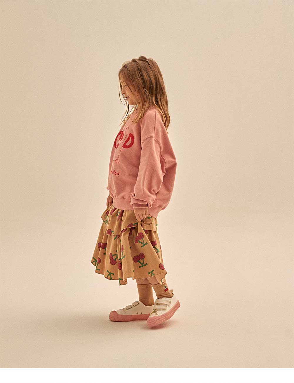 Boys & Girls Pink Printed Sweatshirt