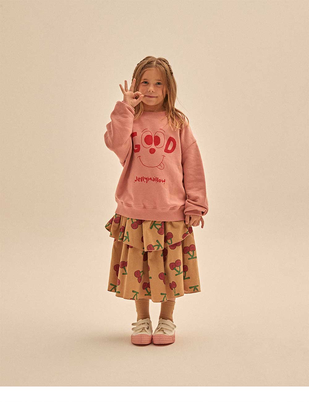 Boys & Girls Pink Printed Sweatshirt