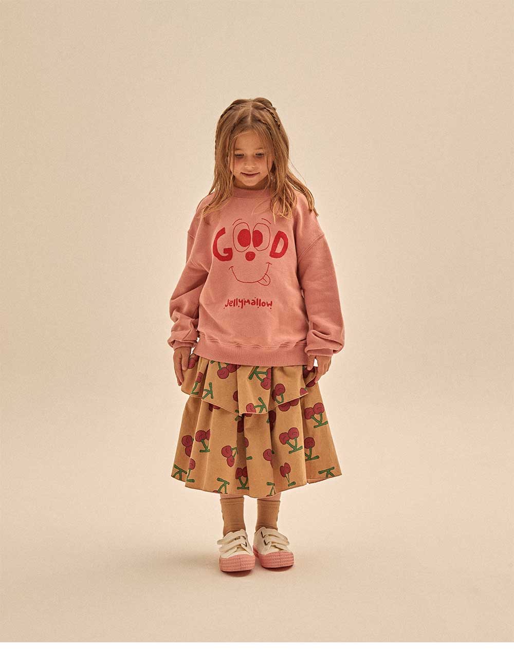 Boys & Girls Pink Printed Sweatshirt
