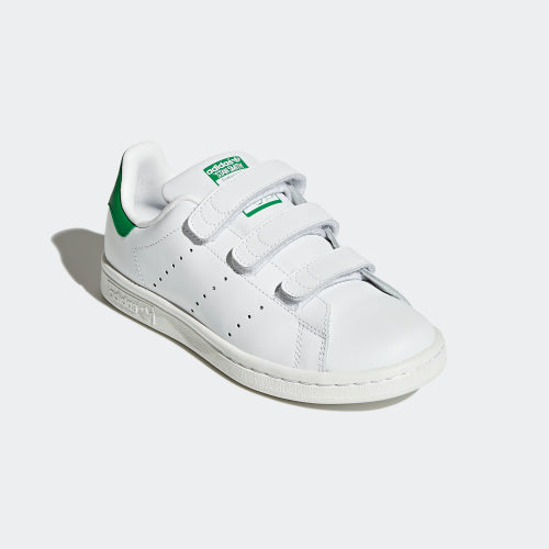 Girls White & Green "STAN SMITH" Shoes