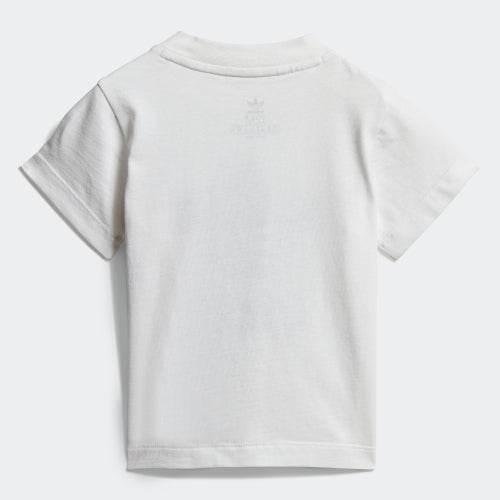 Baby Boys & Girls White Trefoil Cotton T-shirt