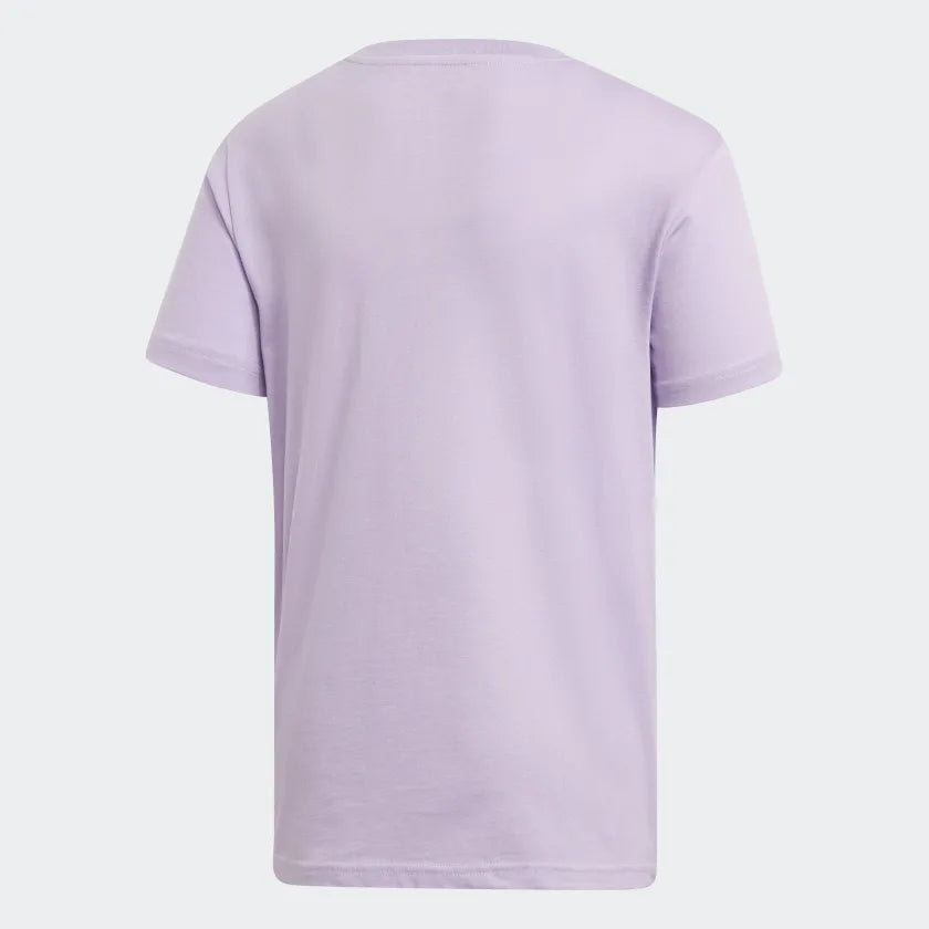 Girls Lavender Trefoil Cotton T-shirt