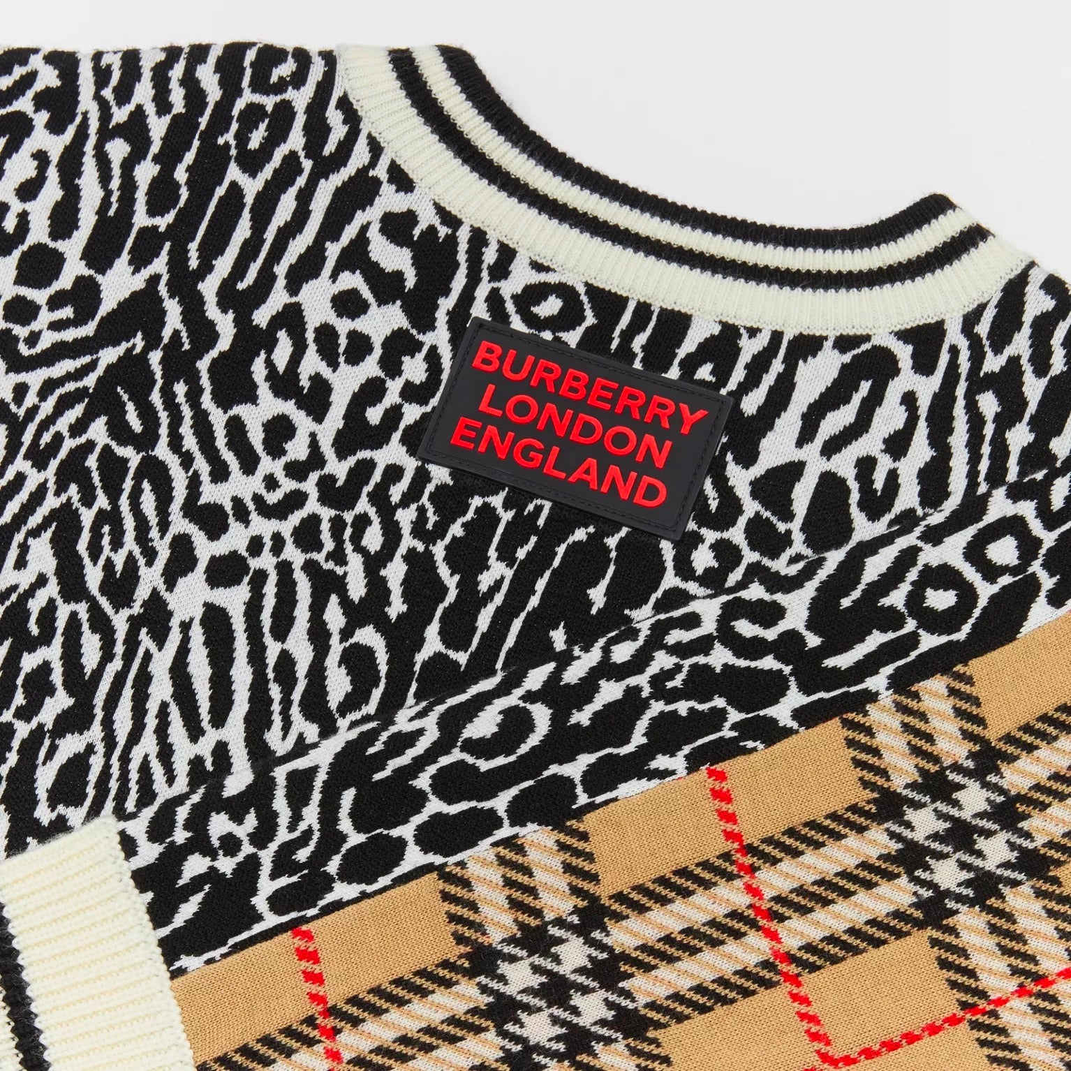 Girls Leopard Print Merino Wool Dress