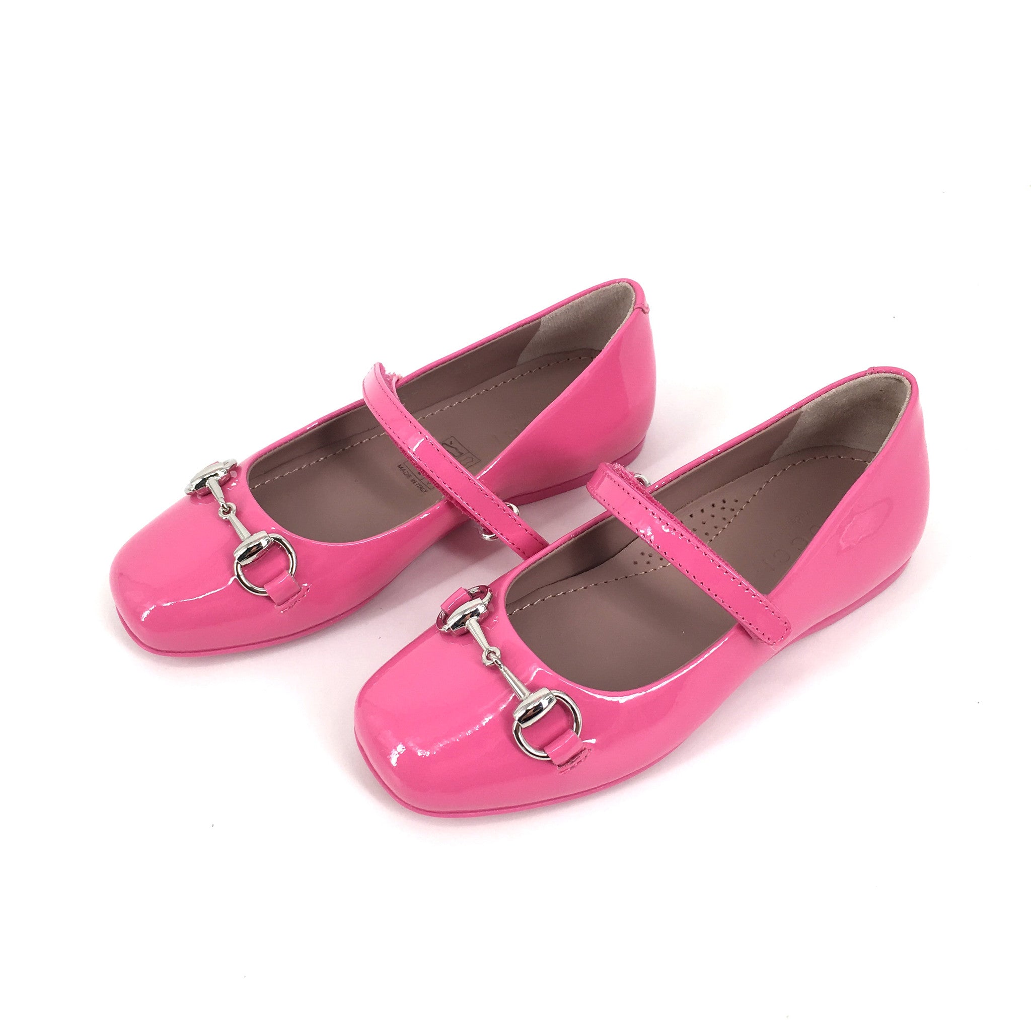 Girls Pink Patent Leather Shoes With Horsebit - CÉMAROSE | Children's Fashion Store - 4