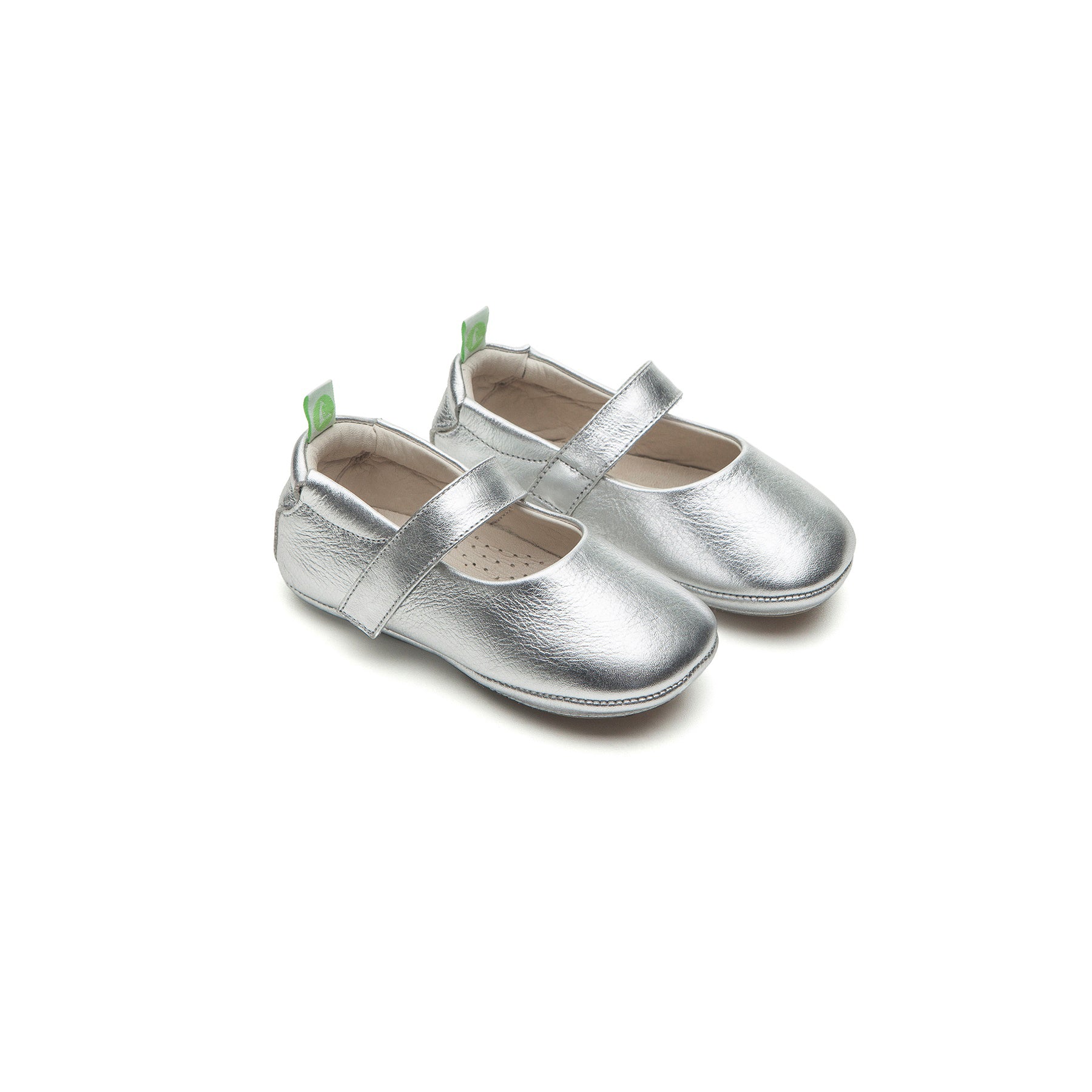 Baby Girls Silver Leather Shoes