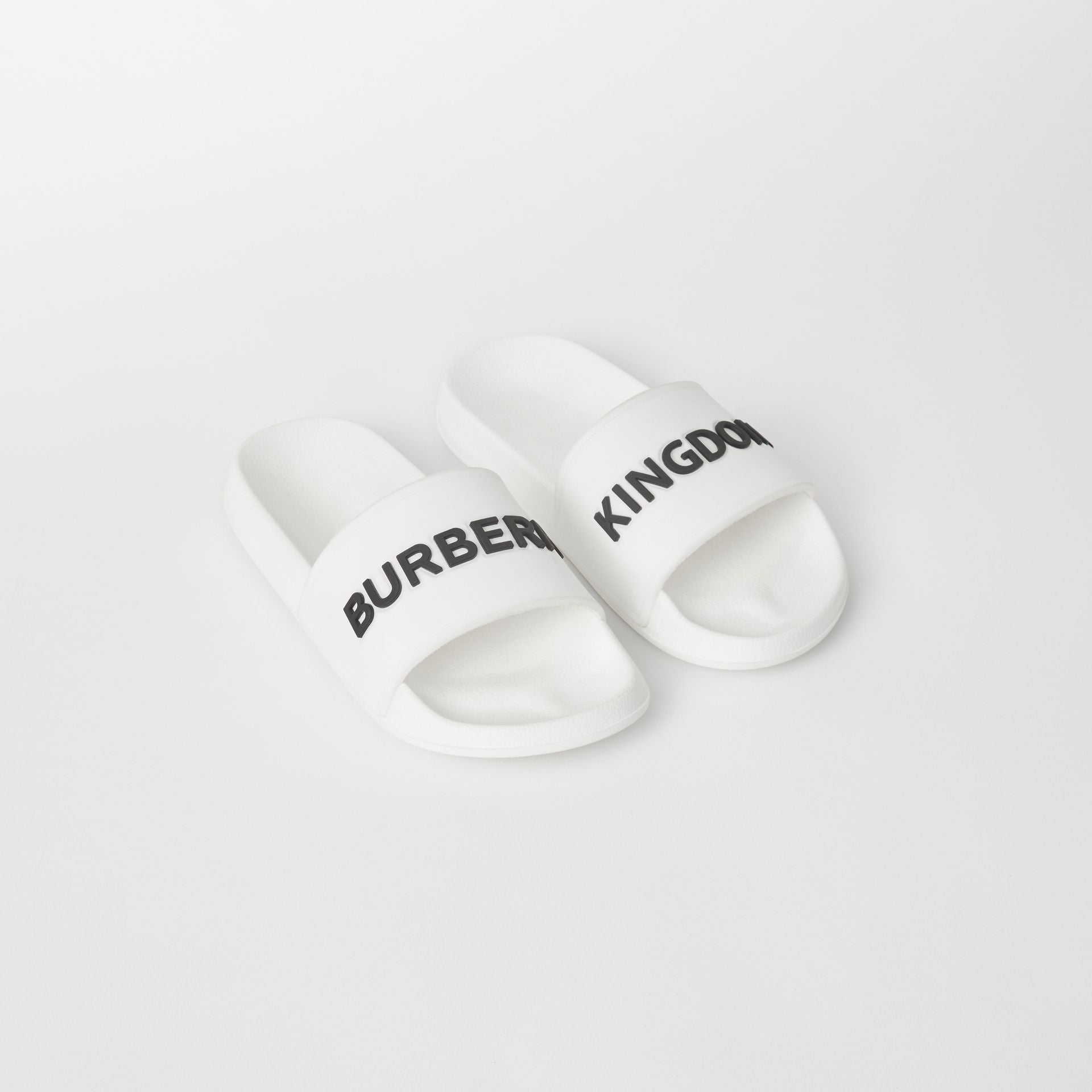 Boys & Girls White Logo Sandals