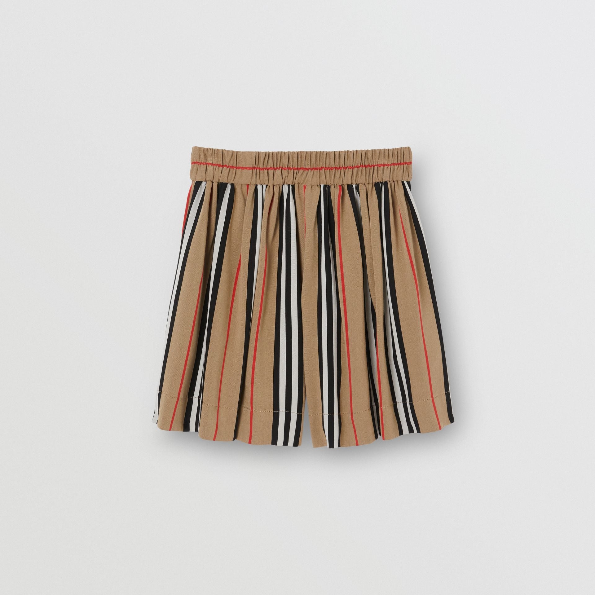 Girls Archive Beige Stripes Shorts