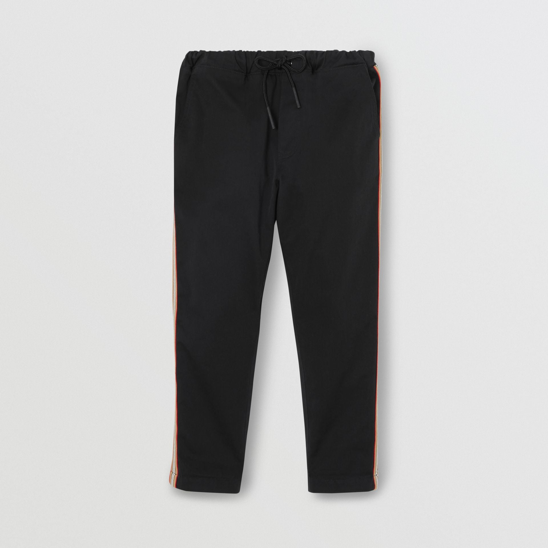 Boys Black Cotton Trousers