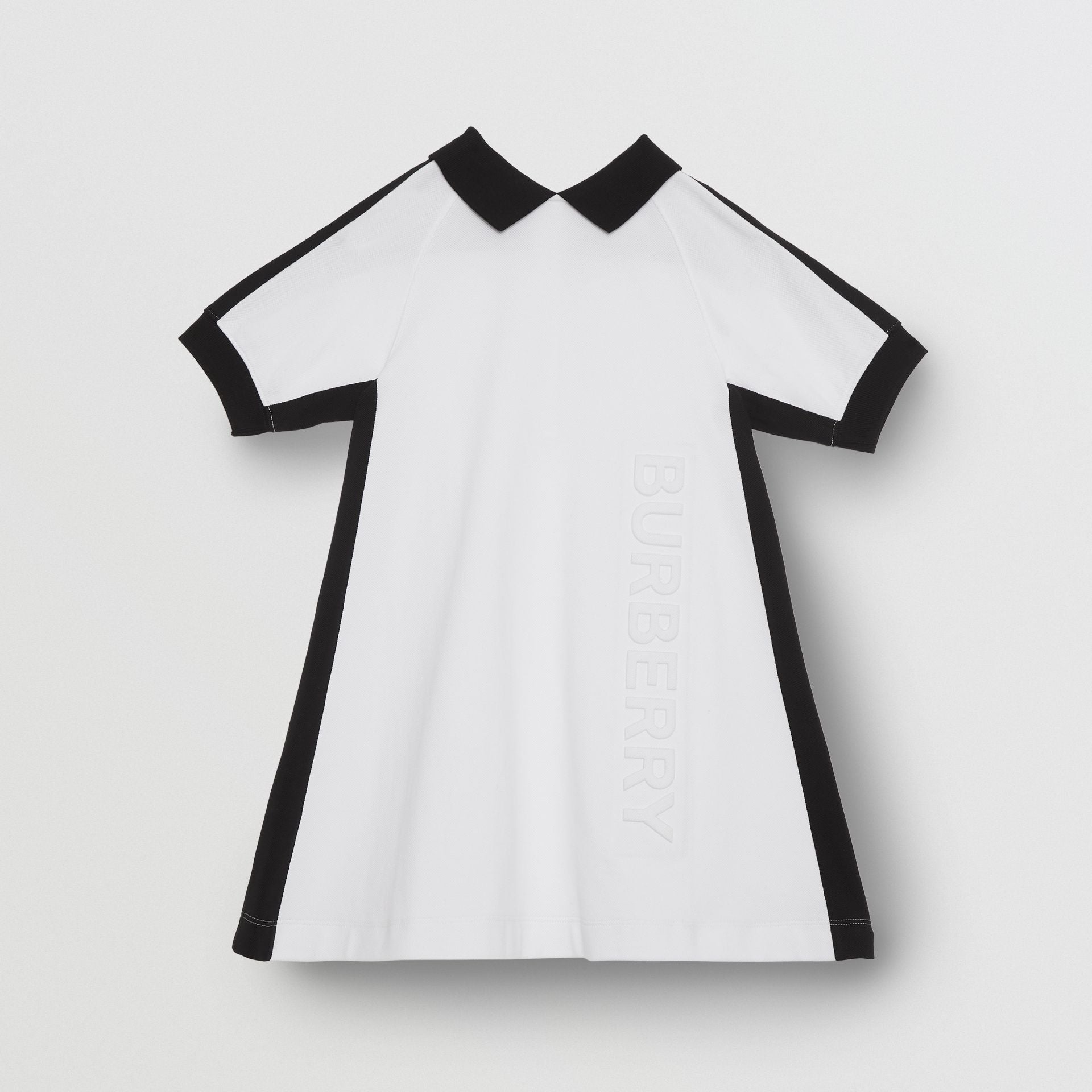 Girls White Jersy Cotton Dress