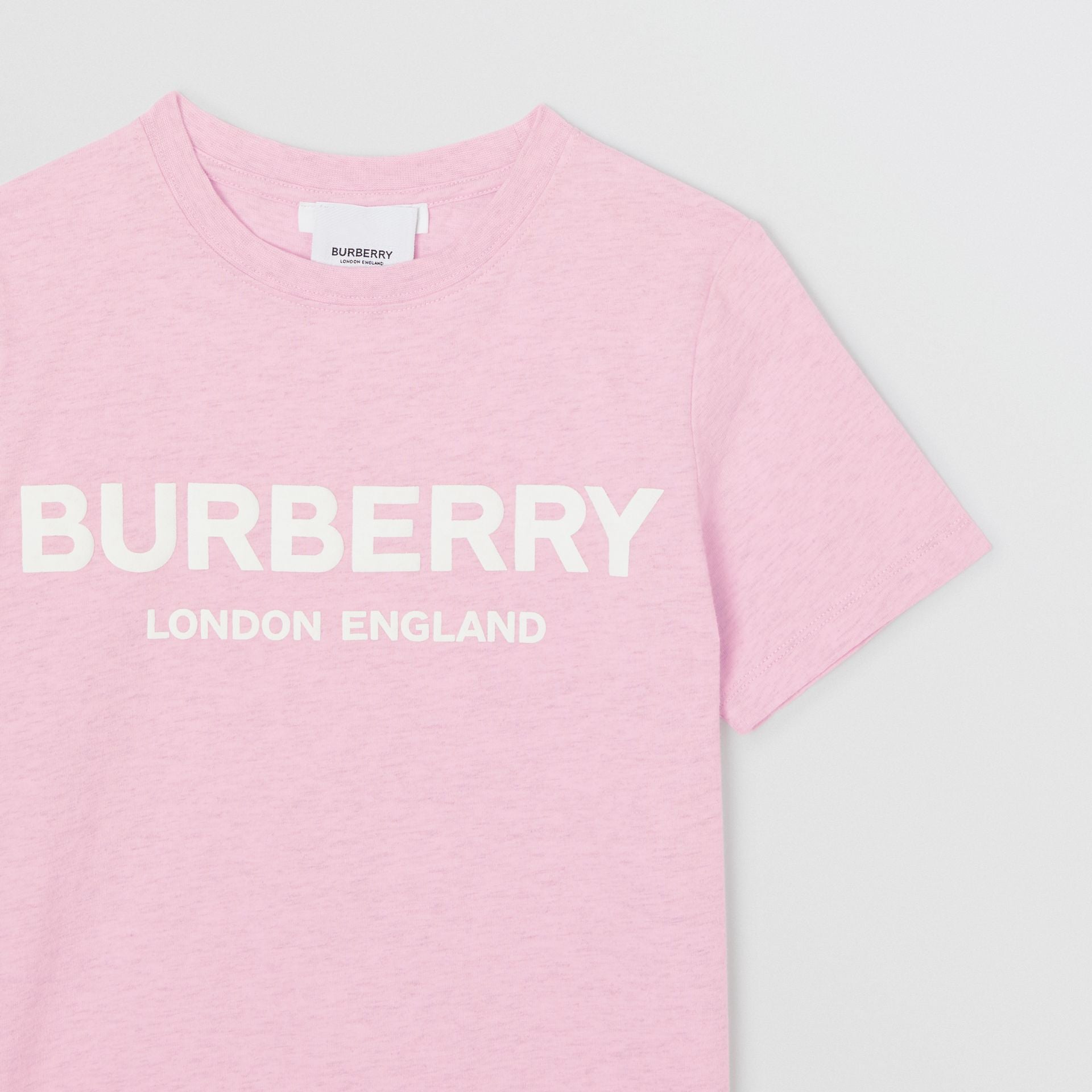 Girls Pink Logo Cotton T-shirt