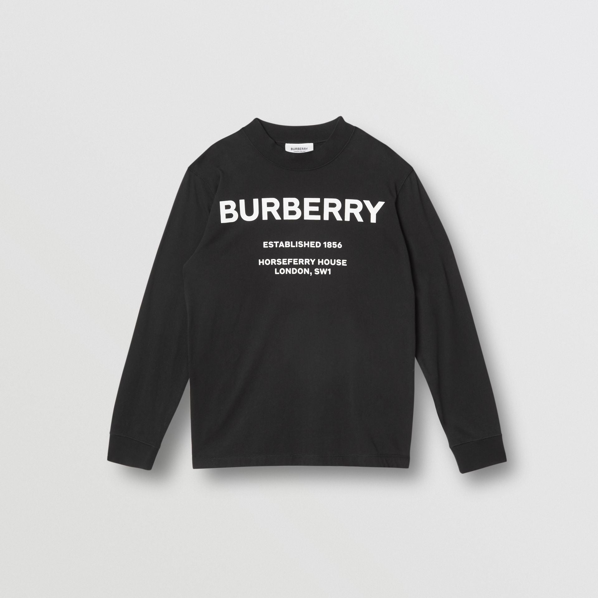 Boys Black Logo Cotton Shirt