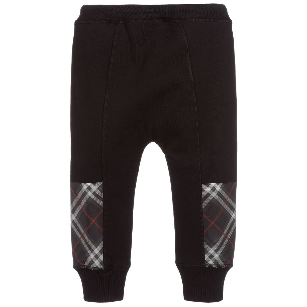 Boys Black Cotton Trousers