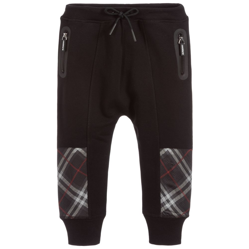 Boys Black Cotton Trousers