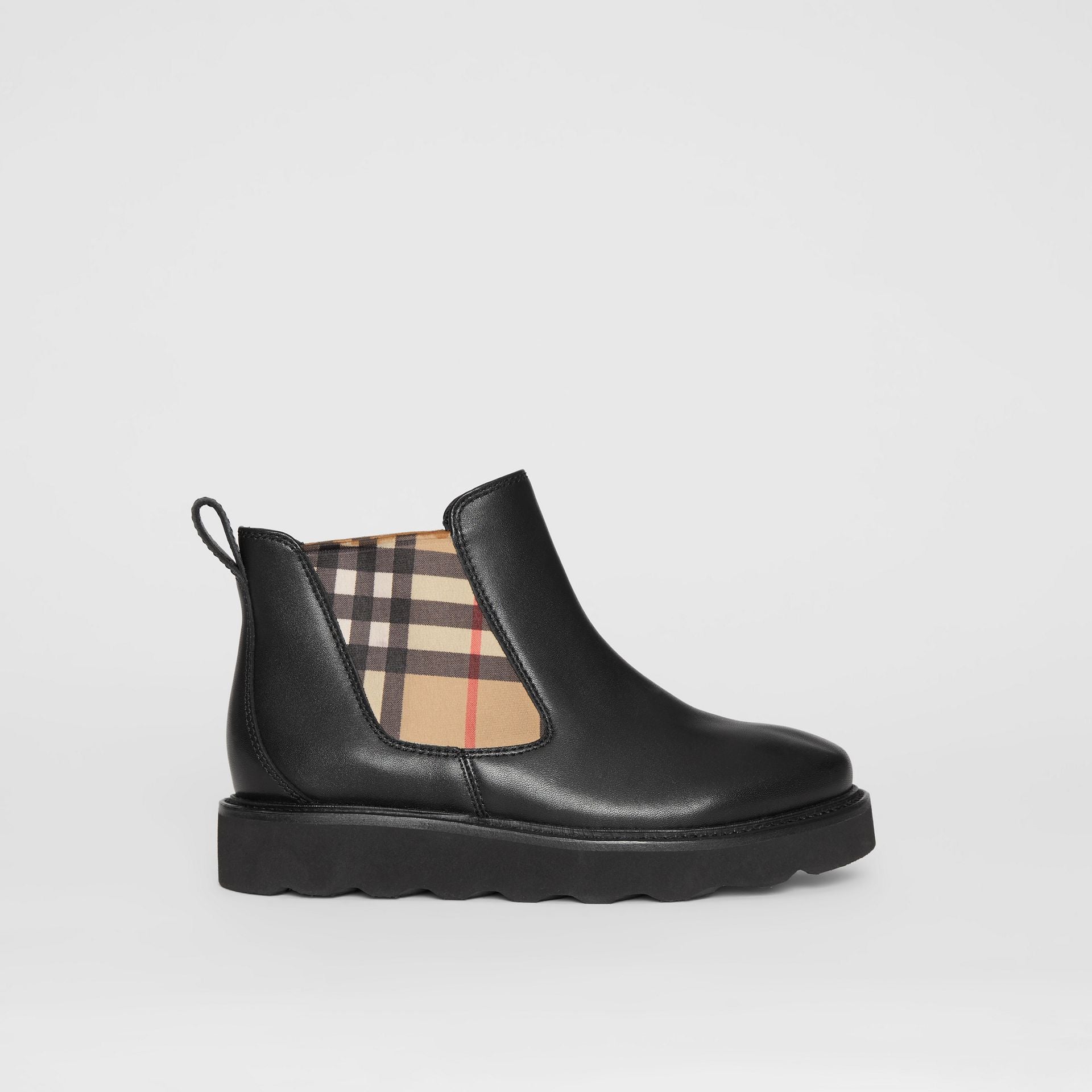 Girls Black Leather Shoes