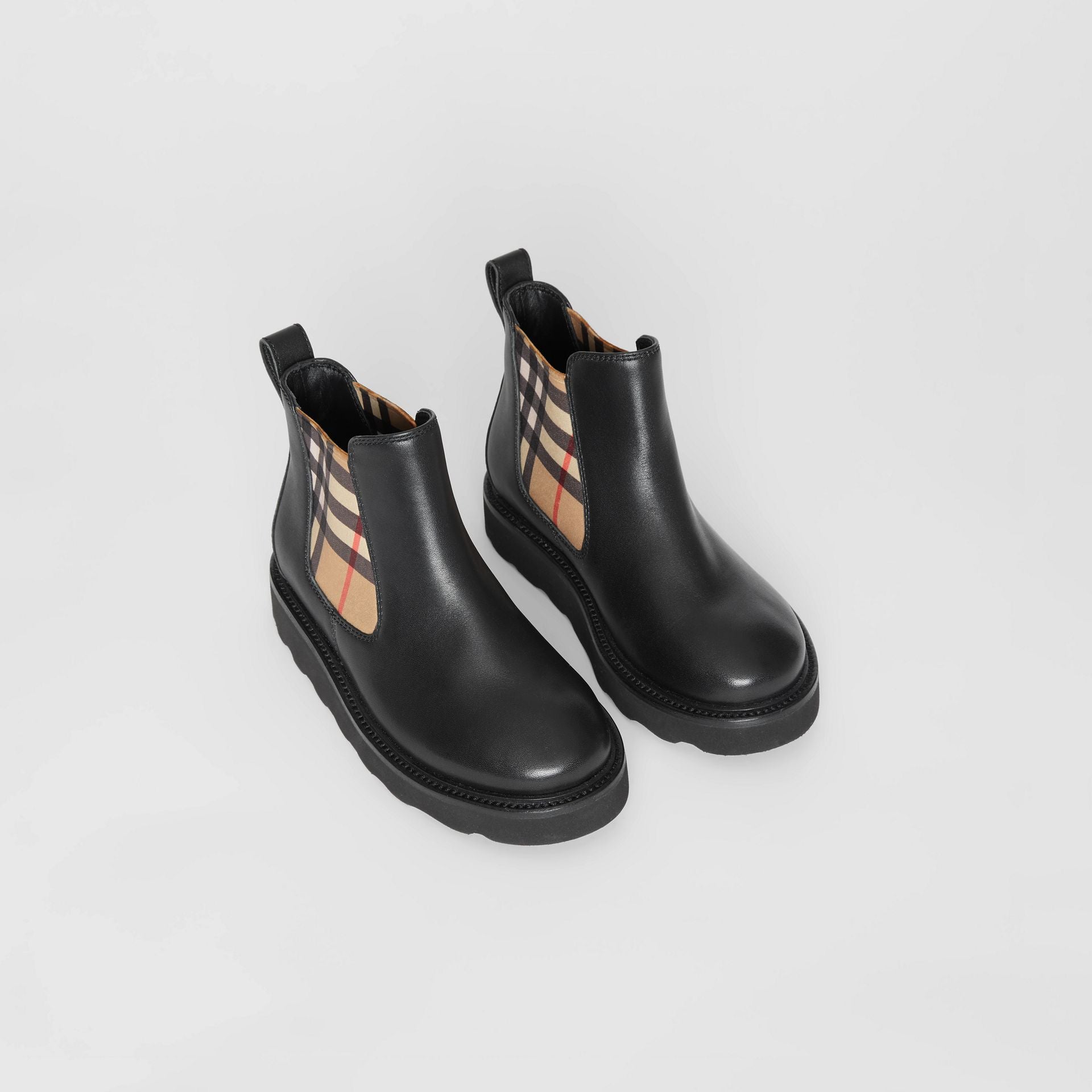 Girls Black Leather Shoes