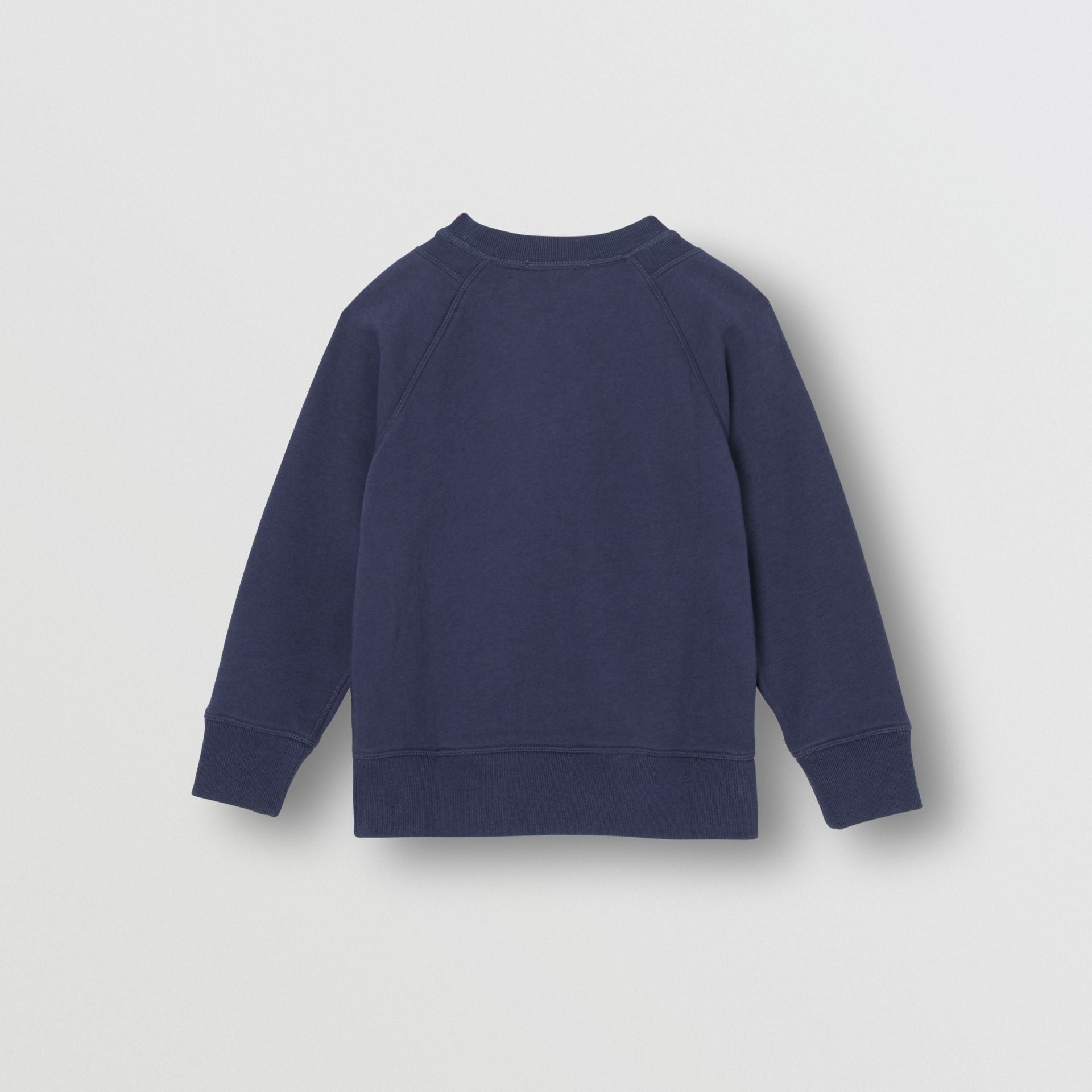 Boys Blue Logo Cotton Sweater