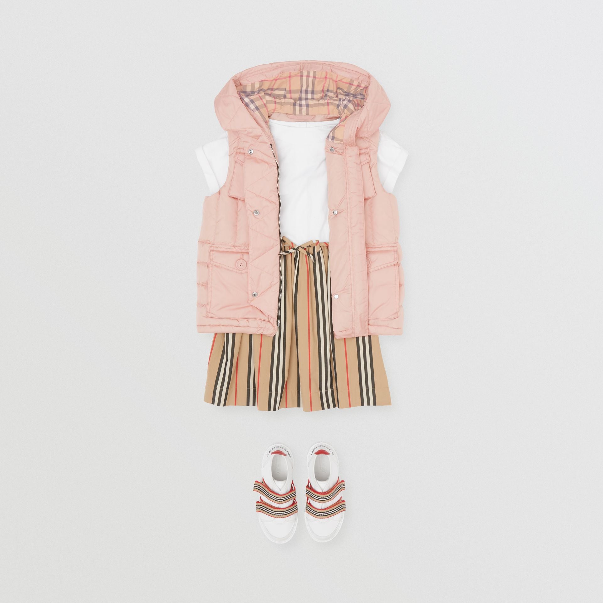 Girls Pink Gilet