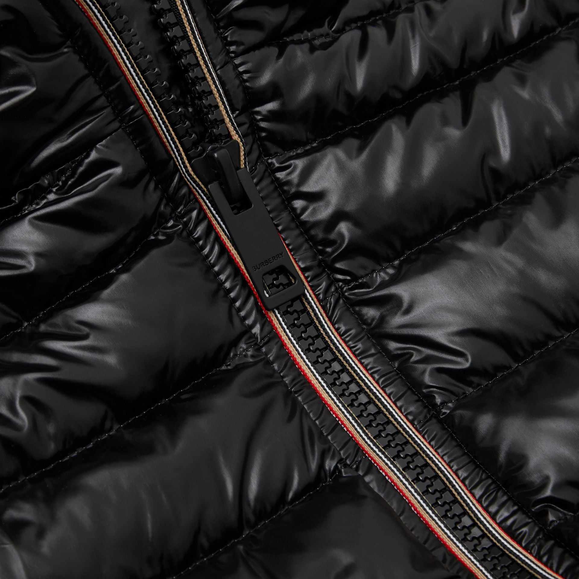 Girls Black Padded Down Coat